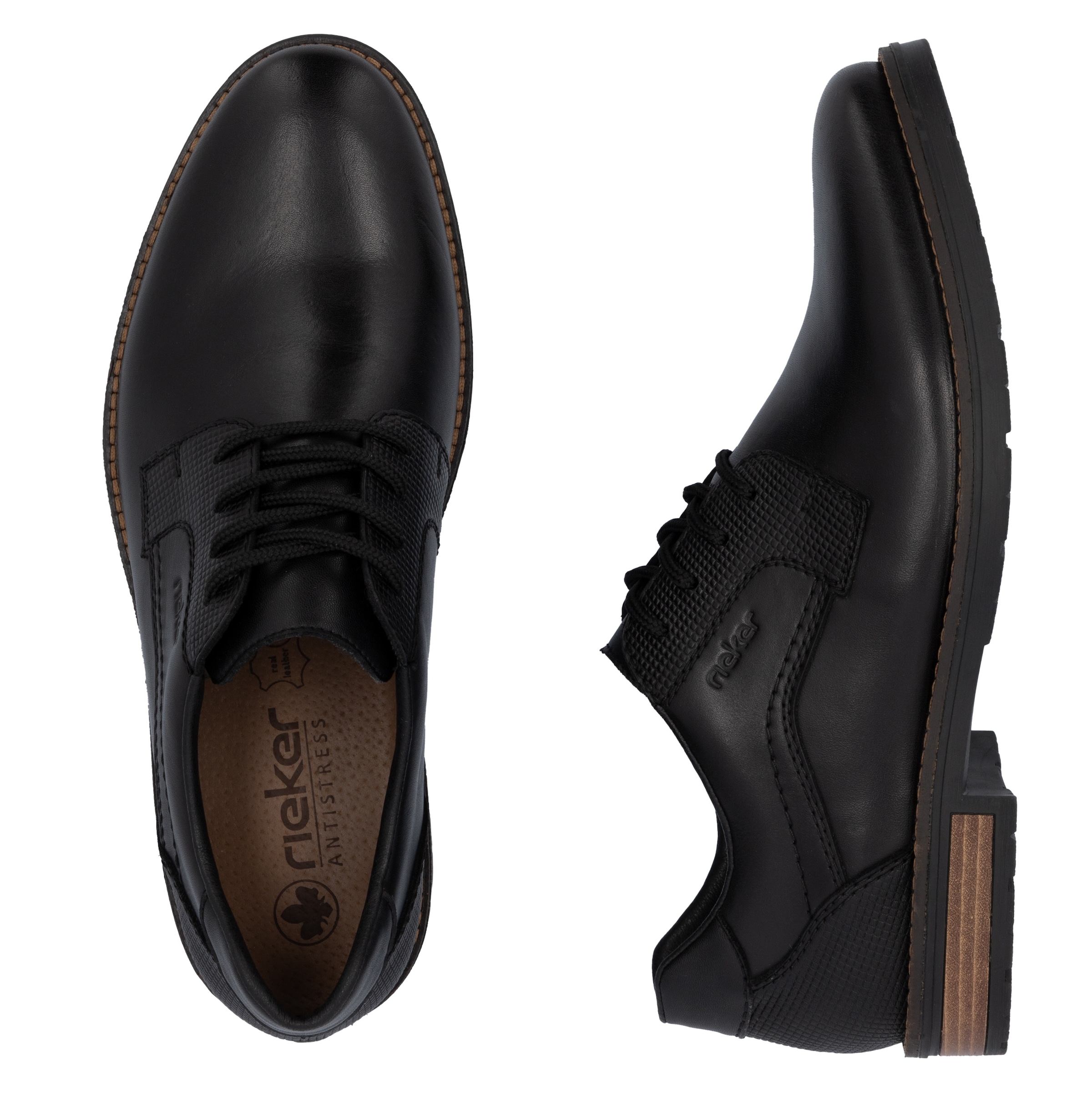 Rieker Chaussure à lacets  mit dezentem Logoschriftzug, Freizeitschuh, Halbschuh, Schnürschuh