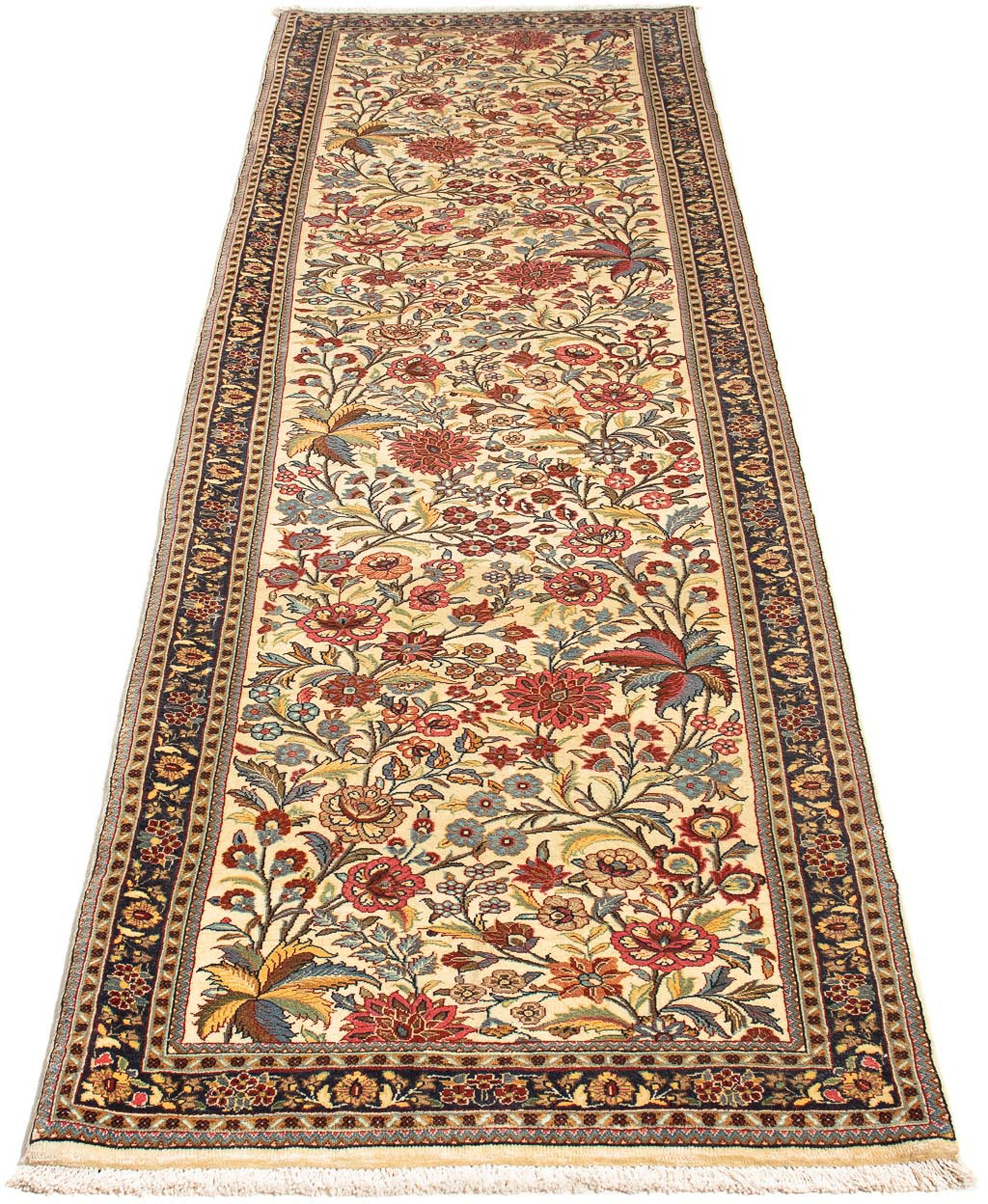 Image of morgenland Orientteppich »Perser - Ghom - 265 x 70 cm - beige«, rechteckig, 10 mm Höhe, Wohnzimmer, Handgeknüpft, Einzelstück mit Zertifikat bei Ackermann Versand Schweiz