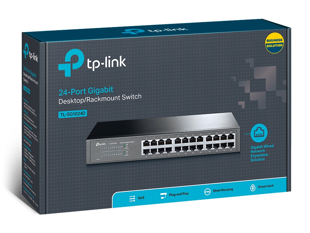 TP-Link Netzwerk-Switch »TL-SG1024D 24-Port Gigabit Desktop/Rackmount Switch«