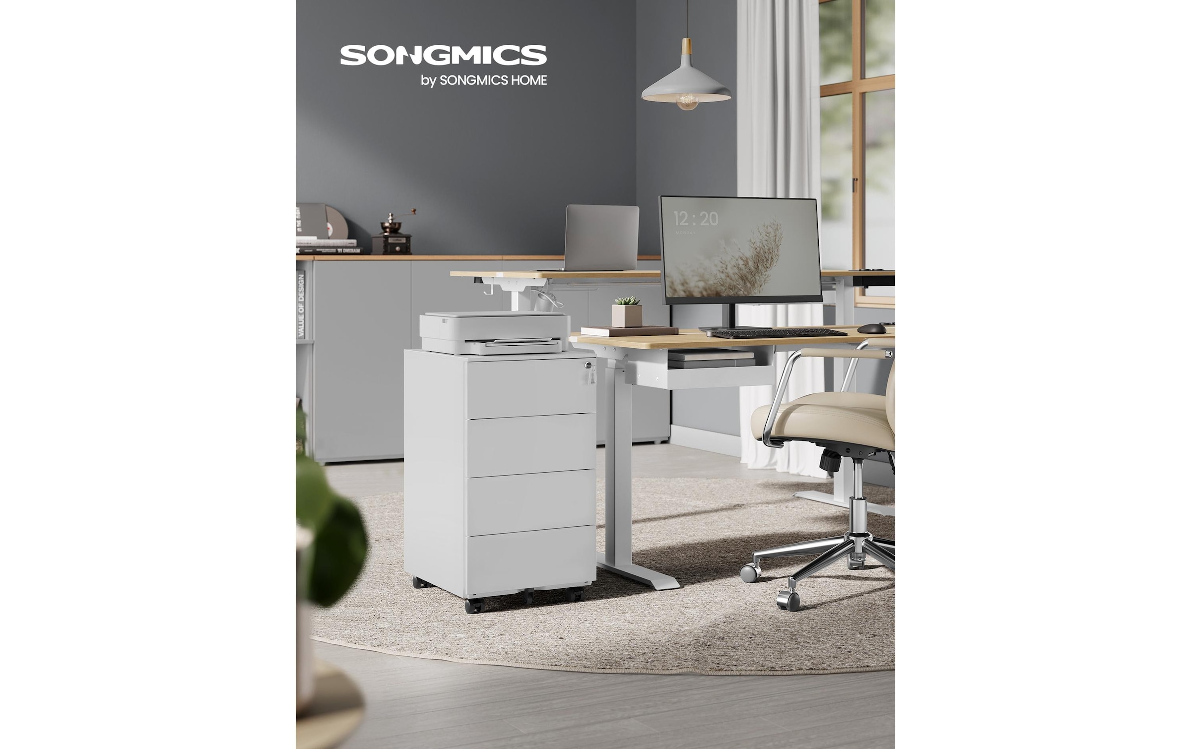 SONGMICS Caisson à roulettes »mit 4 Schubladen«