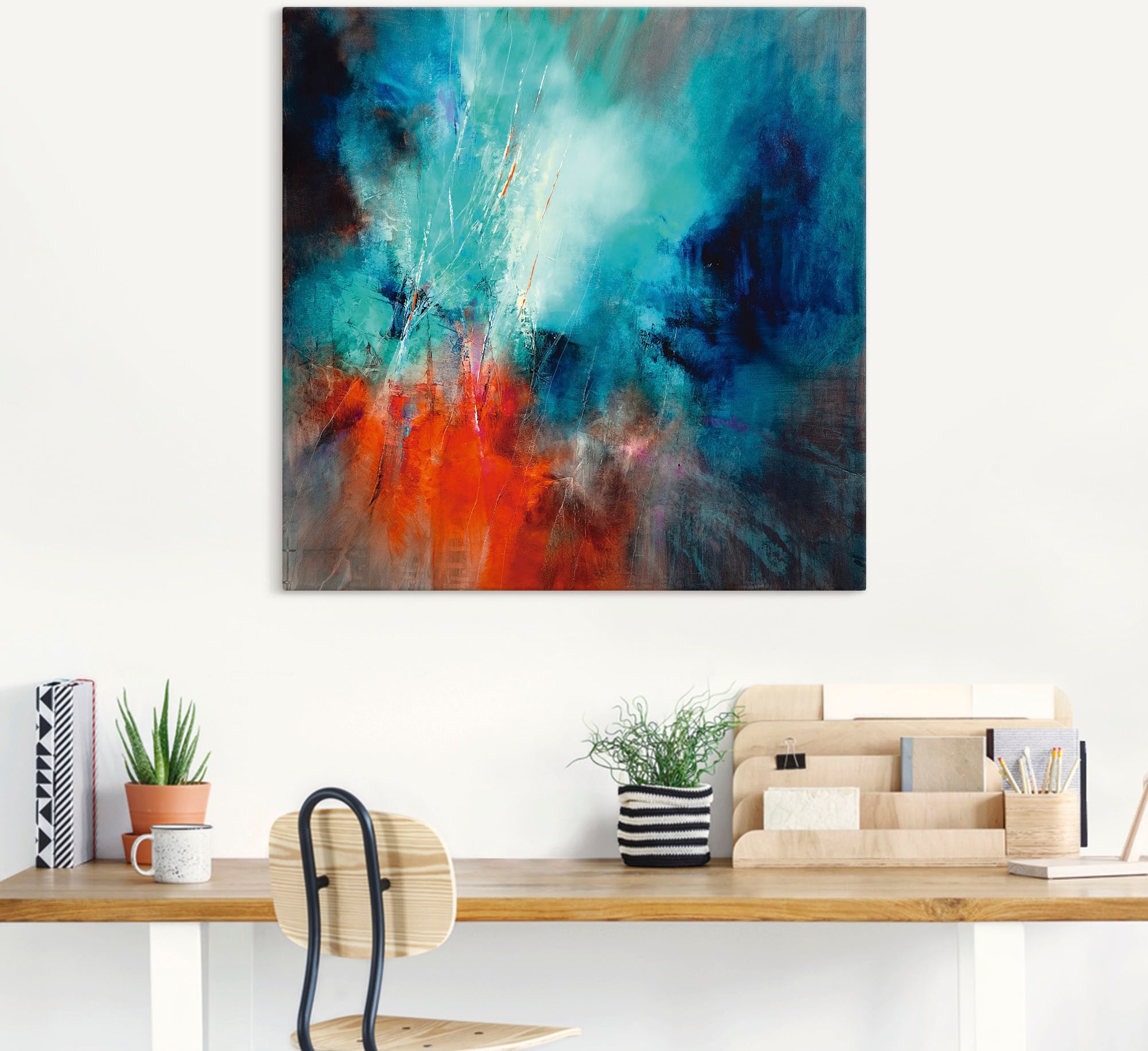 Artland Wandbild »Frühling im Eistobel« Gegenstandslos 1 Stk. tlg. als Alubild, Leinwandbild in verschied. Grössen