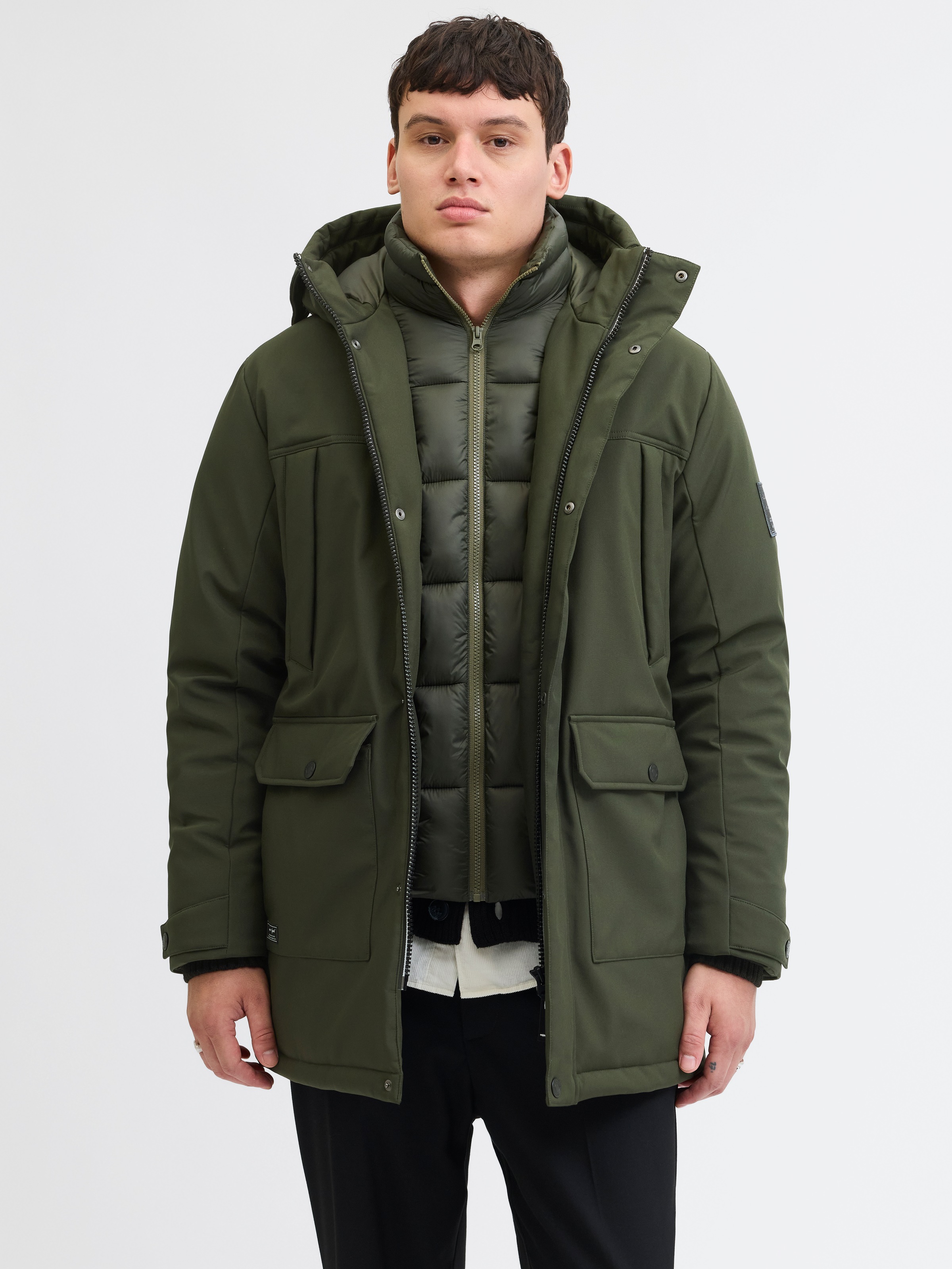 Image of Jack & Jones Parka "JJFINN SOFTSHELL PARKA" mit Kapuze