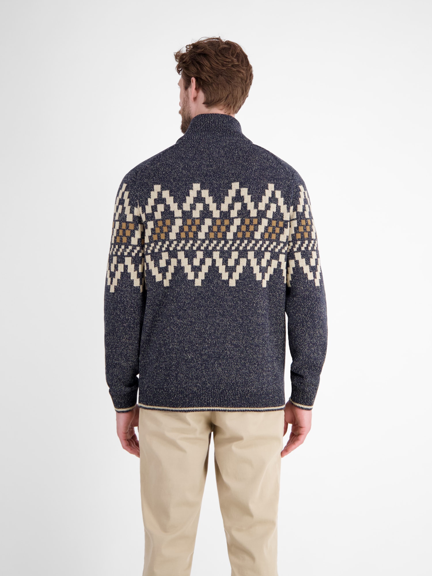 LERROS Norwegerpullover »LERROS Herren-Troyer mit Norwegermuster«