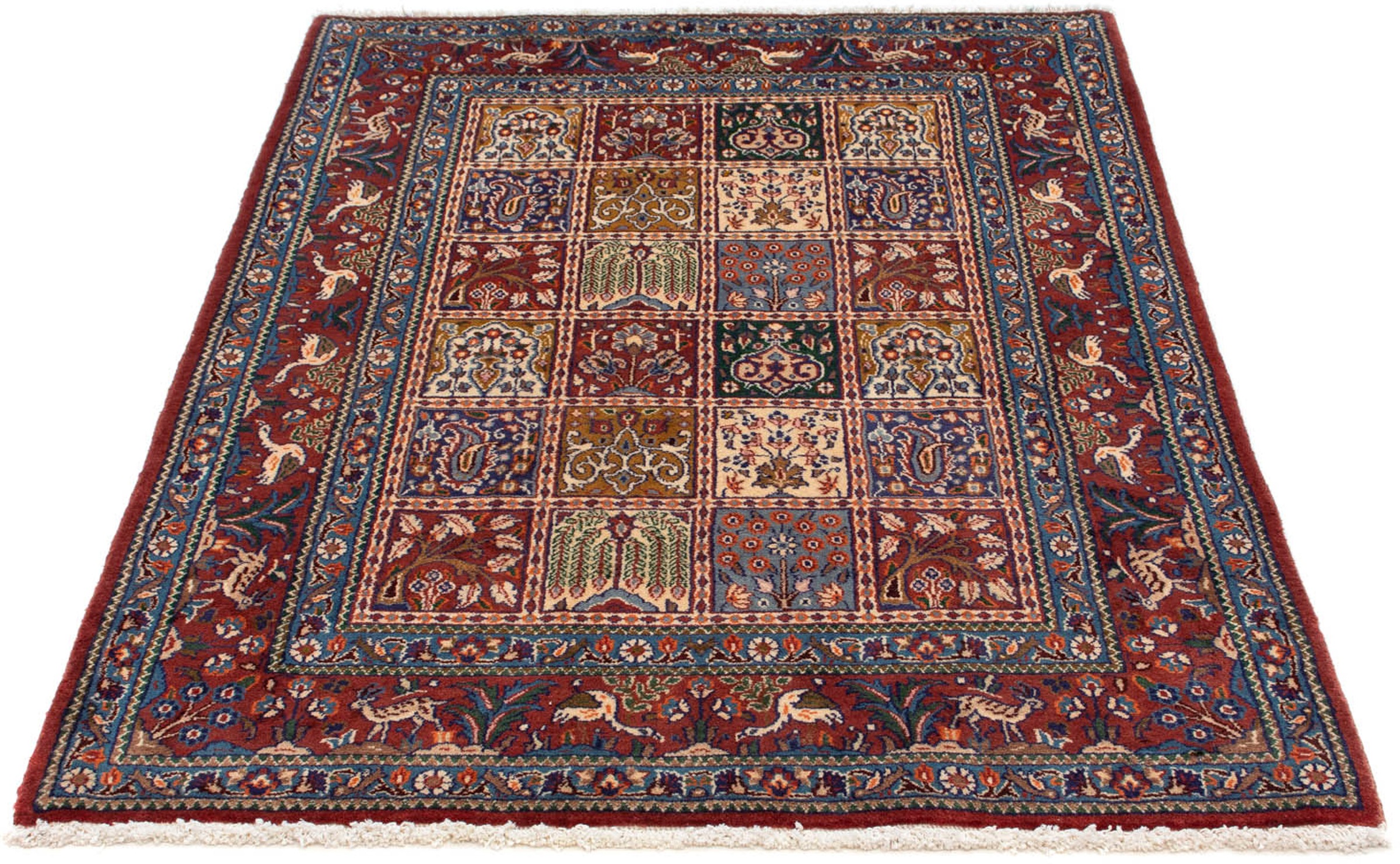 Image of morgenland Orientteppich »Perser - Classic - 144 x 100 cm - dunkelrot«, rechteckig, 10 mm Höhe, Wohnzimmer, Handgeknüpft, Einzelstück mit Zertifikat bei Ackermann Versand Schweiz