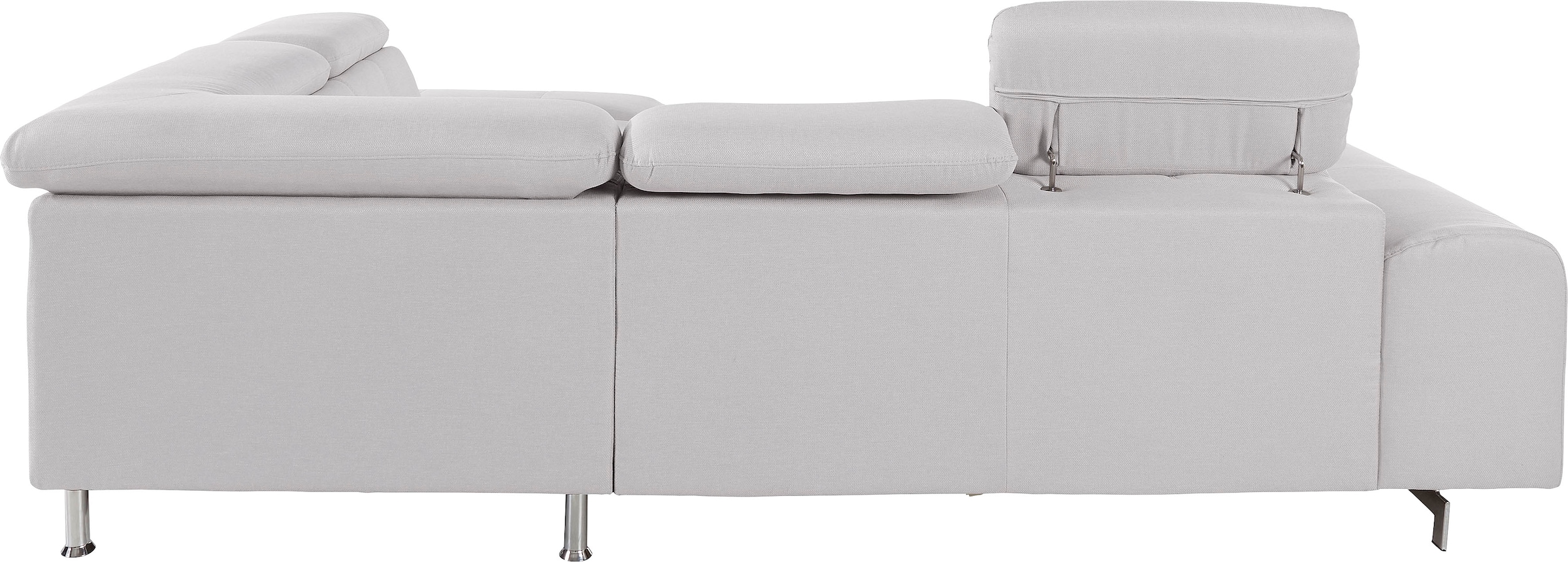 COTTA Polstergarnitur »Chef«, (Set, 2 tlg.), bestehend aus Ecksofa und Hocker, mit Kopfteilverstellung