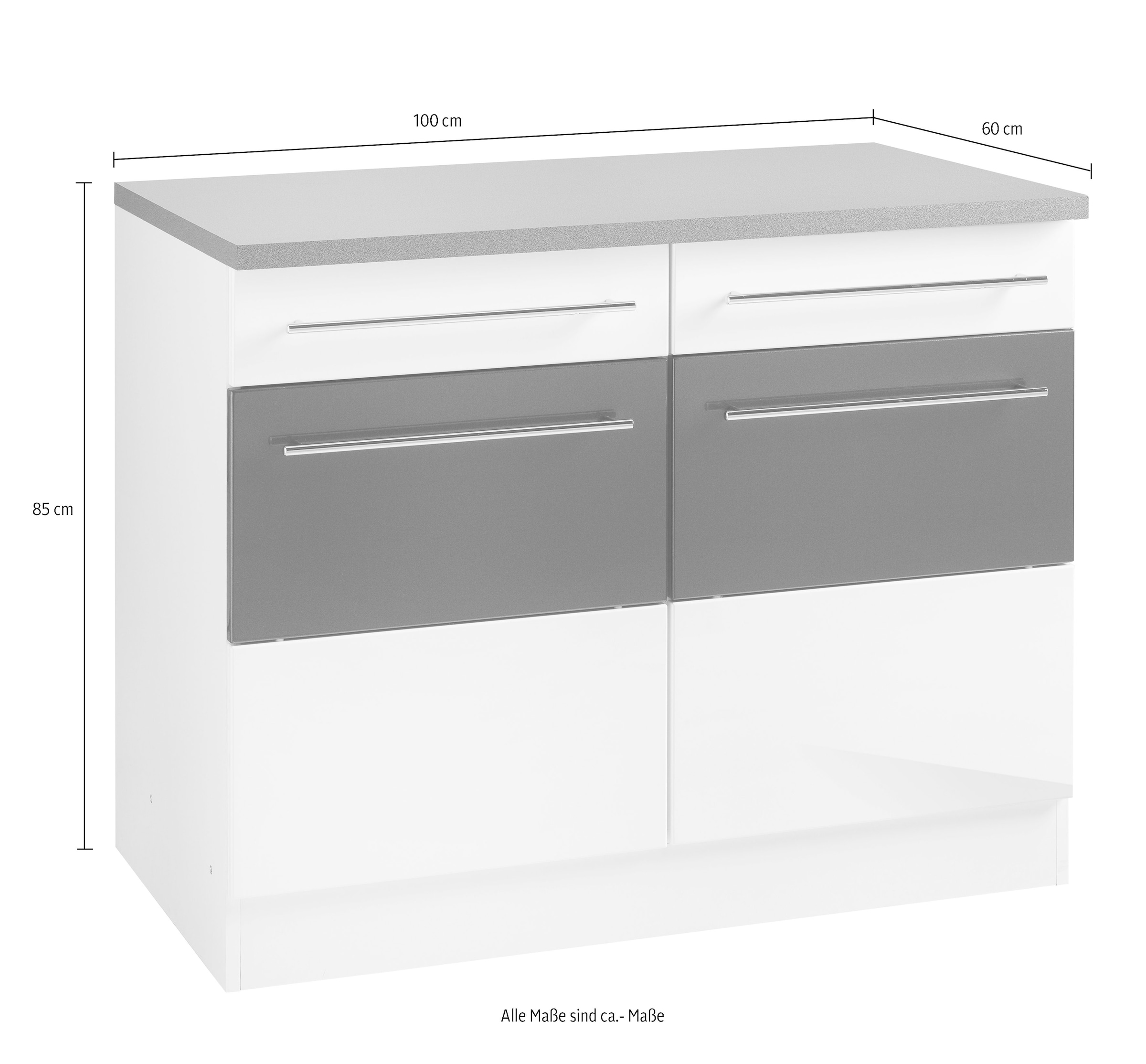 HELD MÖBEL Unterschrank »Trient«, 100 cm breit bequem kaufen | Spülenschränke