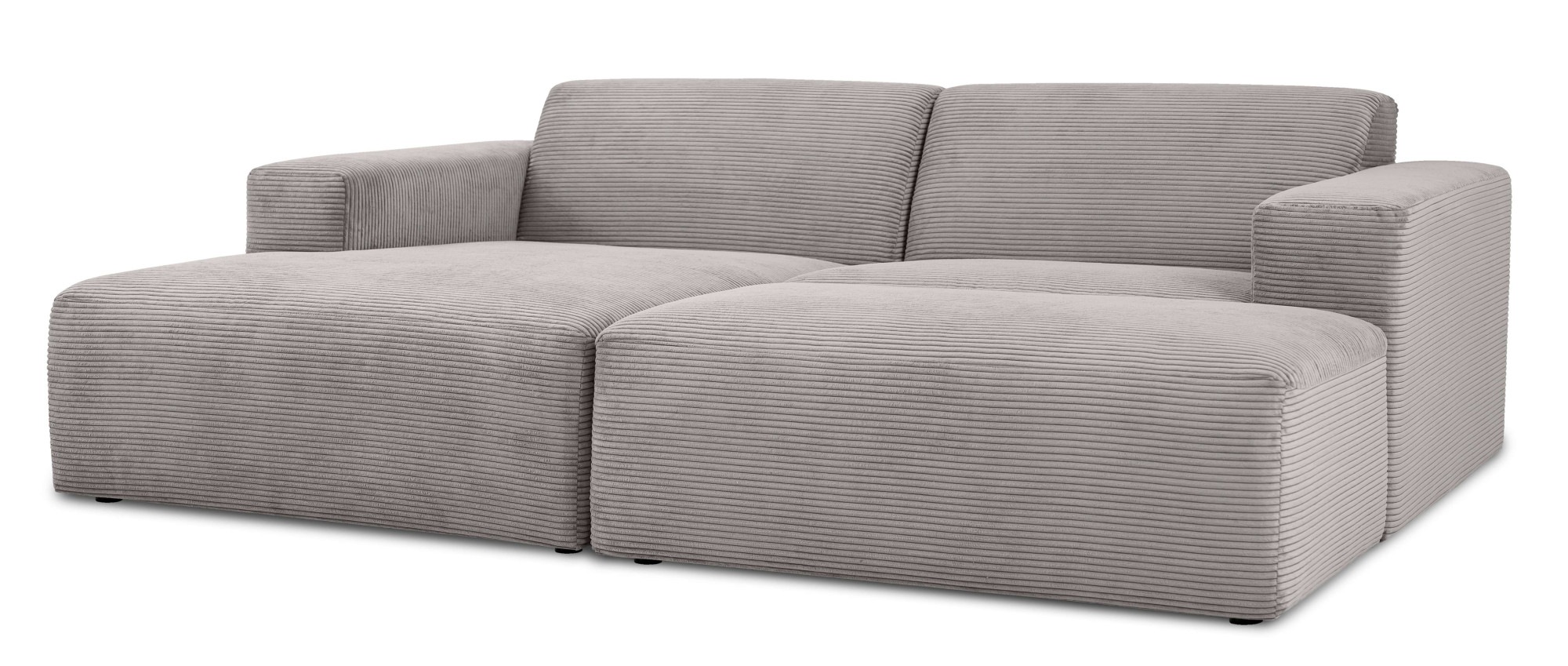 INOSIGN Ecksofa »Koa,228cm, L-Form, Modulsofa, Webstoff, Cord«, Designsofa, Set, Hocker inklusive, weicher Lounge-Sitzkomfort