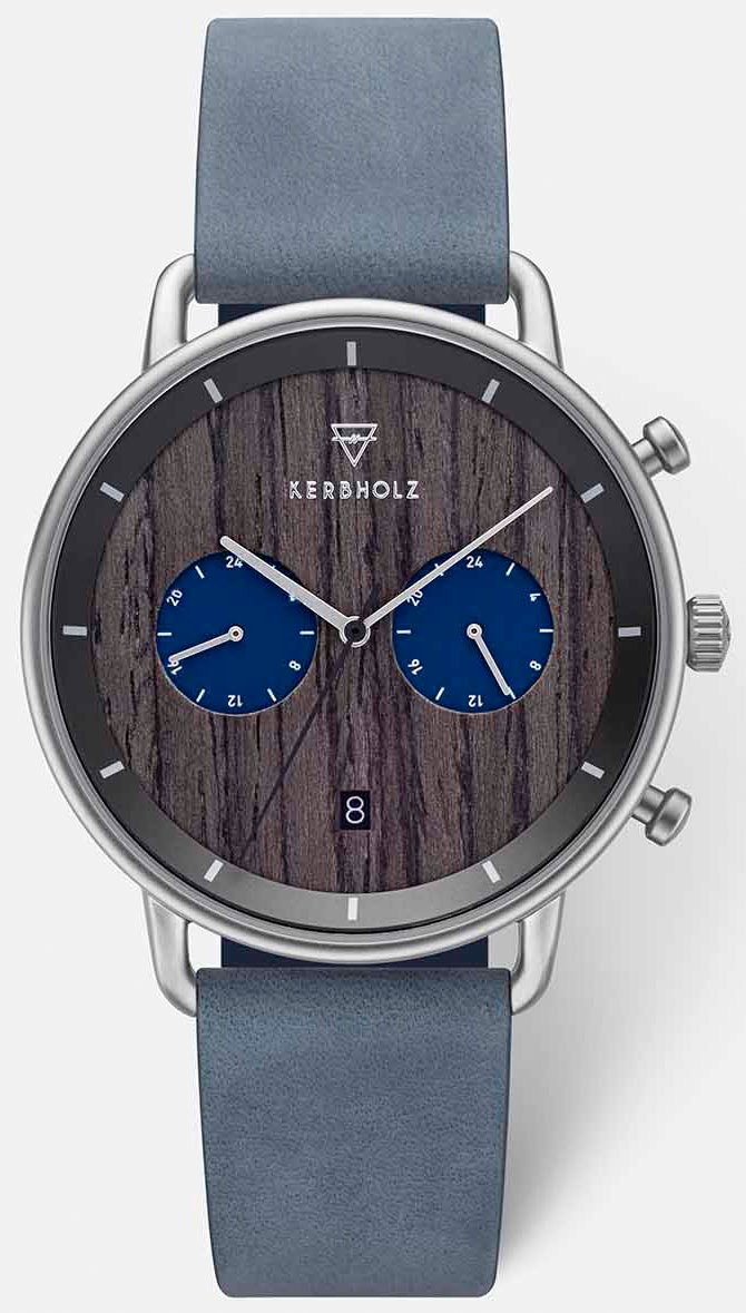 Image of KERBHOLZ Multifunktionsuhr »Herbert Darkwood Silver Navy« bei Ackermann Versand Schweiz