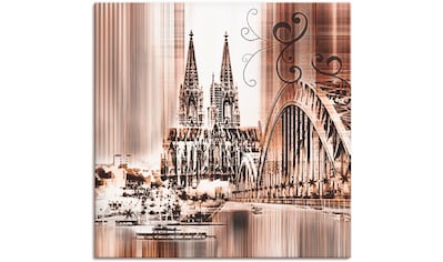 Artland Wandbild »Aachen Skyline II«, Deutschland, (1 St.), als Alubild,  Leinwandbild, Wandaufkleber oder Poster in versch. Grössen bequem kaufen