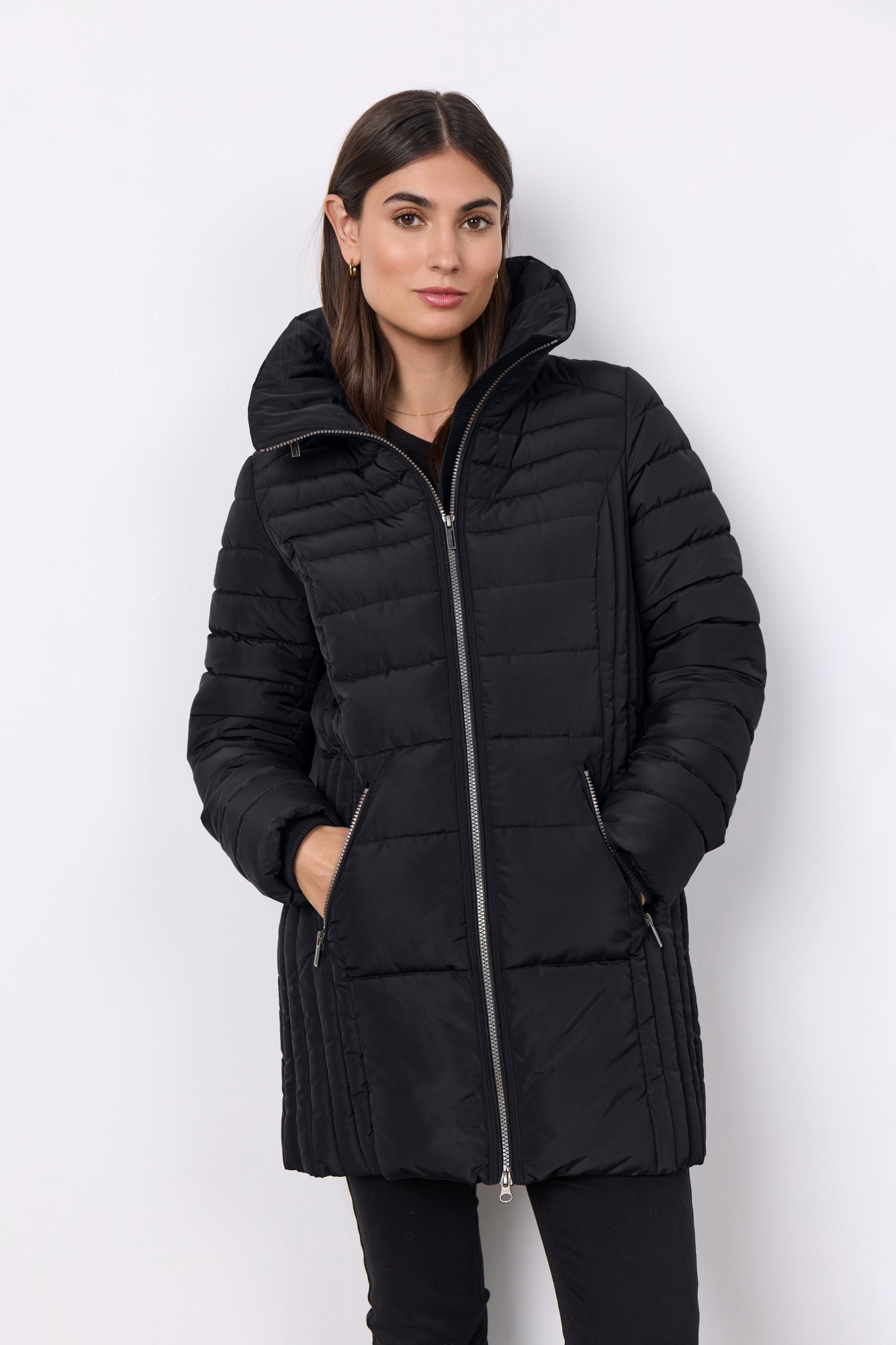Image of soyaconcept Steppjacke "SC-NINA 1" mit Kapuze aus Polyester, mit modischem Fit