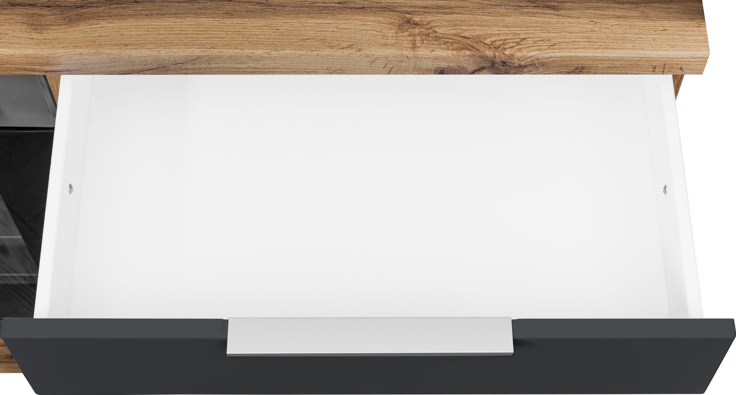 KOCHSTATION Kitchenette »KS-Luhe« 240 cm de large, au choix avec ou sans appareils électriques, façades MDF fraisées