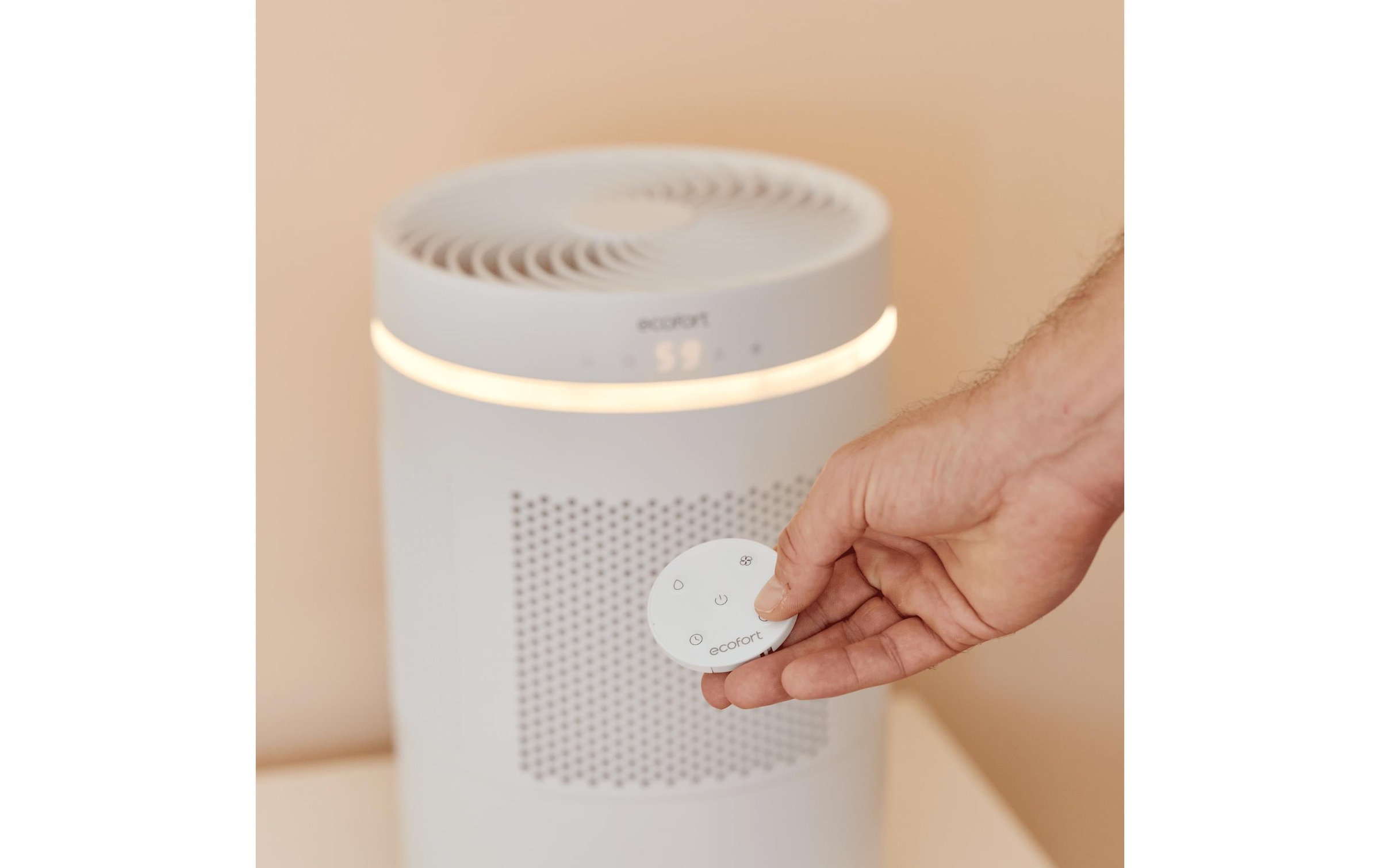   Luftbefeuchter »Ecofort ecoQ HumidAir E300« 4 l Wassertank Gegen trockene Luft: Hygienischer Luftbefeuchter mit waschbarem Filter