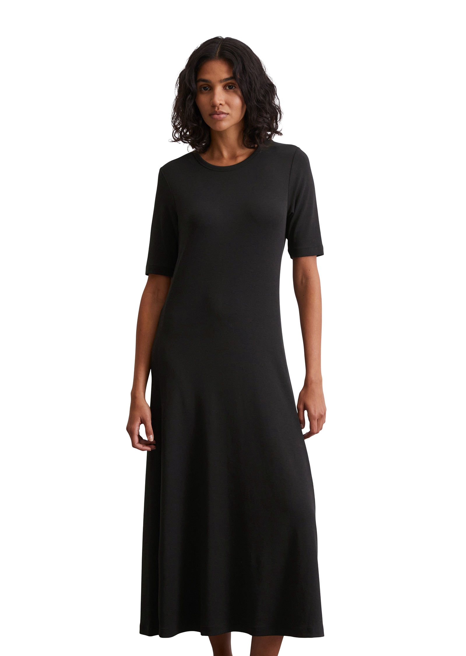 Image of Marc OPolo Maxikleid in feiner Ripp-Qualität, schlicht, zeitlos, Rock in A-Linie