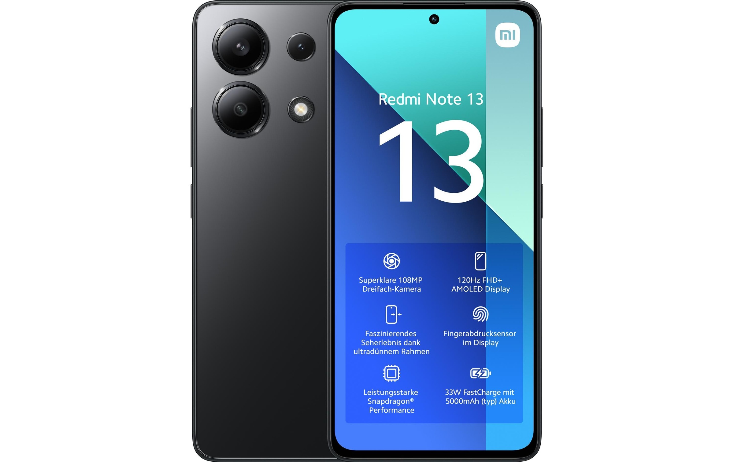 Xiaomi Smartphone »Note 13 128 GB Schwarz«, Schwarz