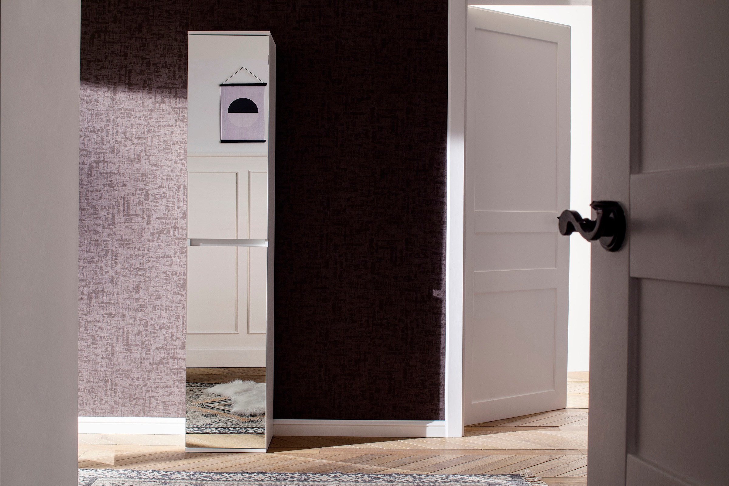 Home affaire Armoire vestiaire »Malcesine« Garderobenschrank mit 2 Türen - (B/T/H) 37/34/191 cm