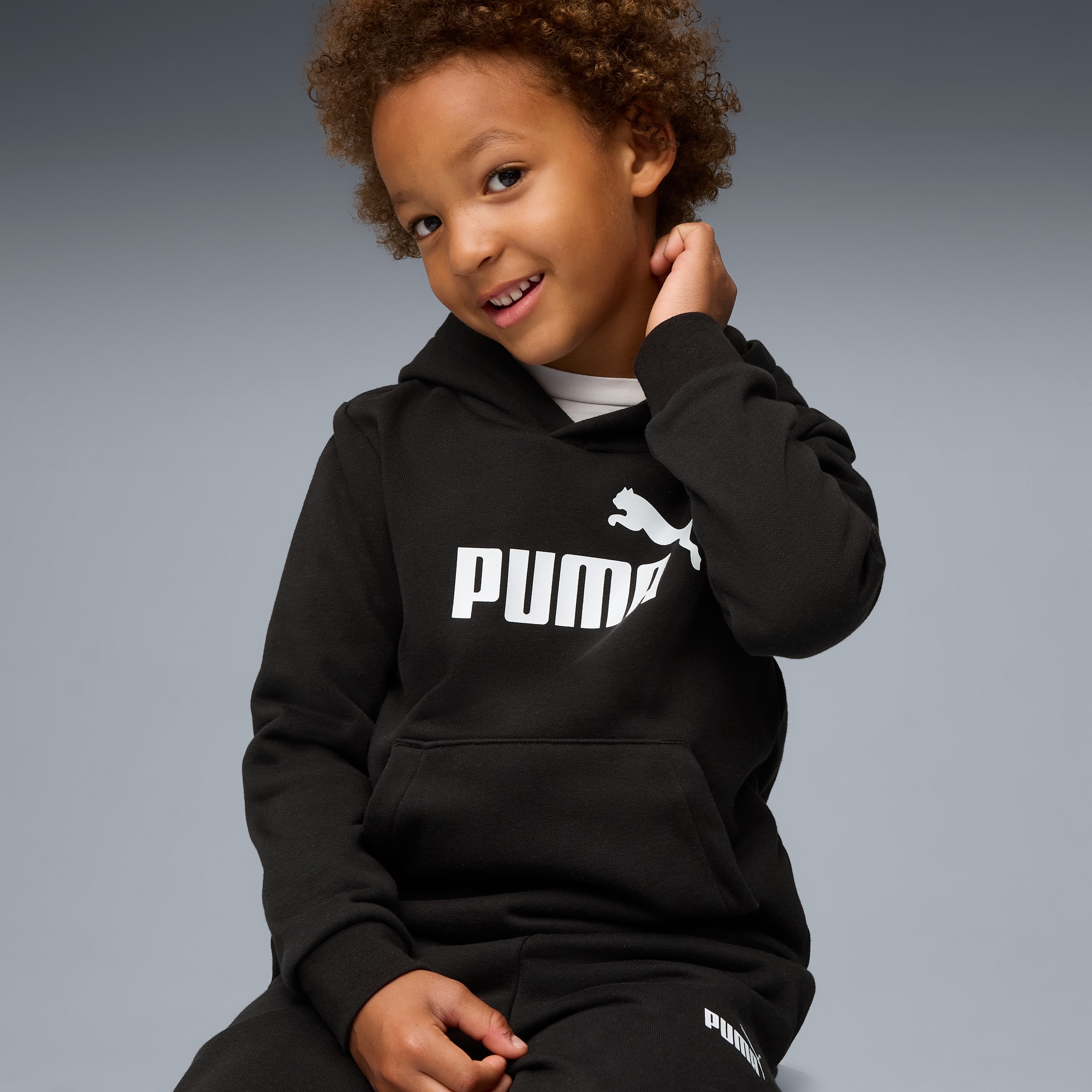 PUMA Trainingsanzug »ESS NO.1 LOGO SWEAT SUIT FL PS«, (2 tlg.)