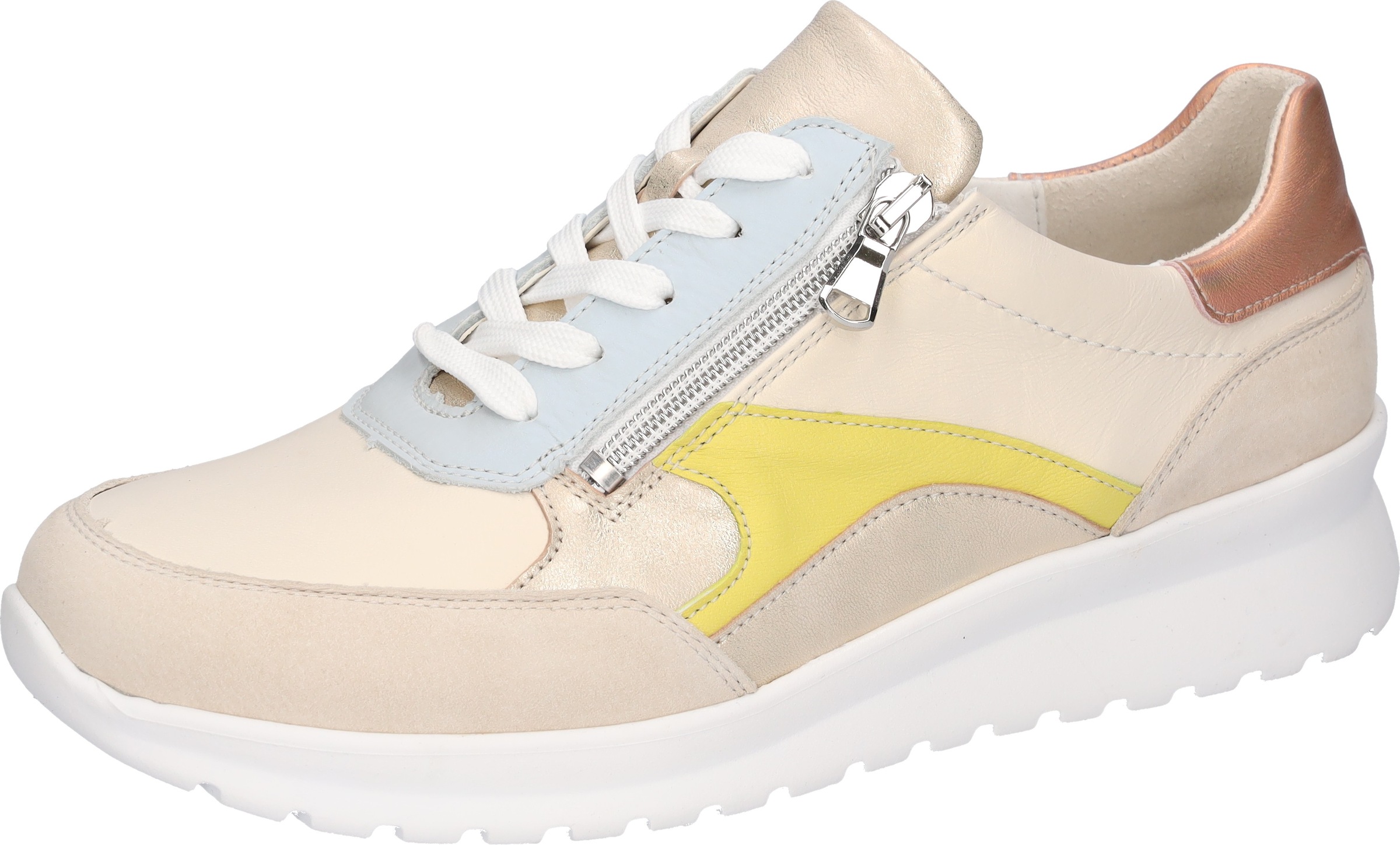 Image of Waldläufer Sneaker "K-SUNNY" Bequemschuh, Halbschuh mit seitlichem Reissverschluss, K-Weite