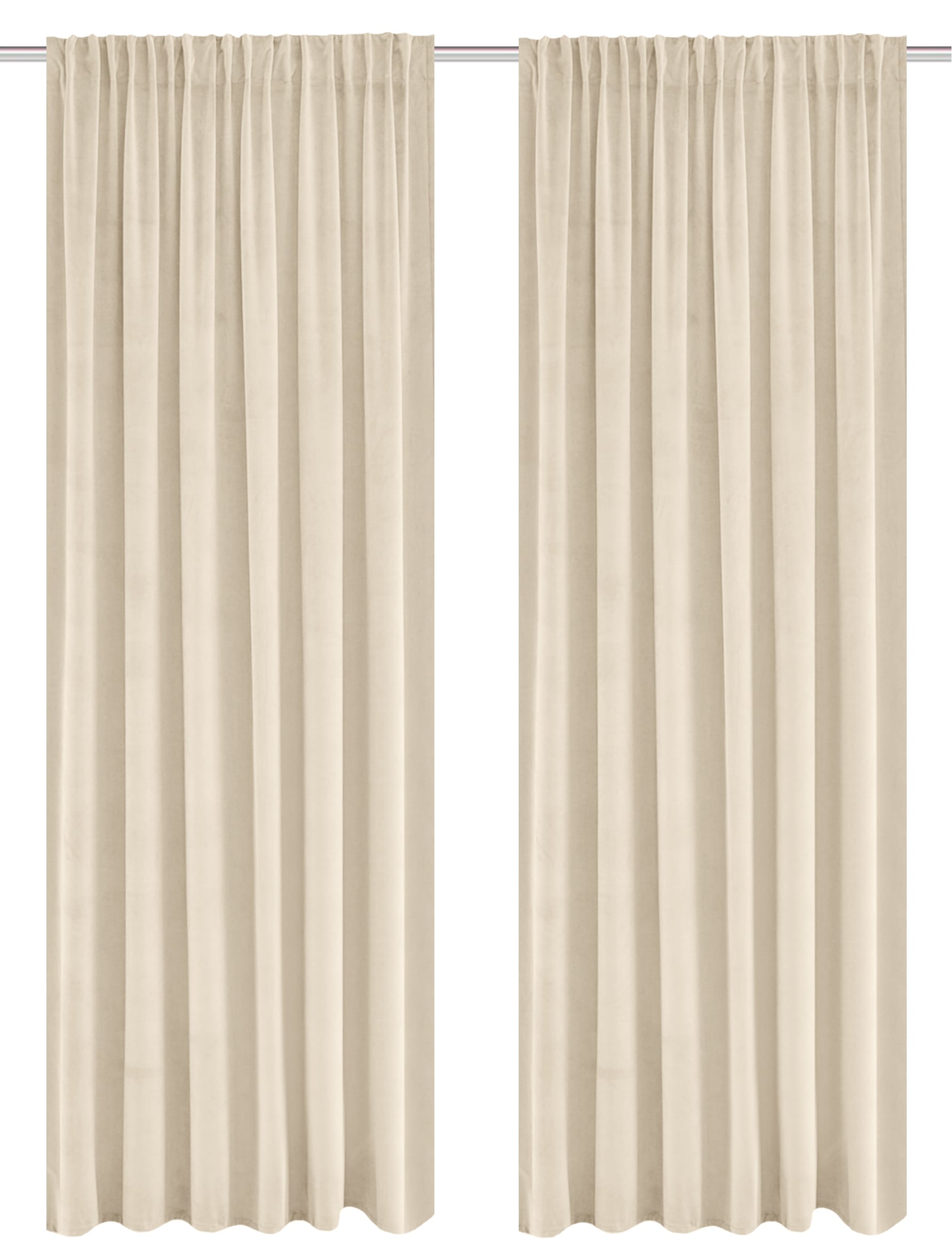 Guido Maria Kretschmer Home&Living Vorhang »SAMT« Multifunktionsband 2 Stk. tlg. Samtoptik, mit Multifunktionsband