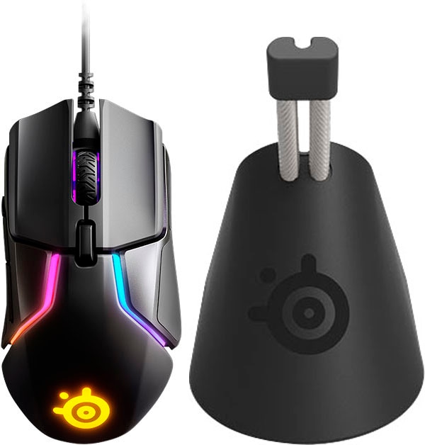 SteelSeries Gaming-Maus »Rival 600 + Mouse Bungee«, kabelgebunden