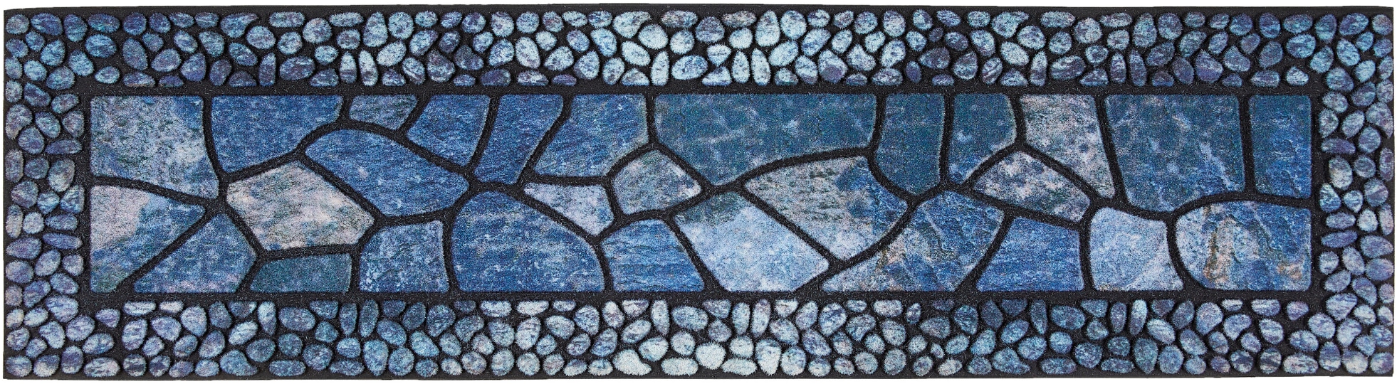 Andiamo Tapis de marche »Outdoor, 2er Set« Rectangulaire 6 mm Höhe Outdoor-Stufenmatten, Stein Motiv, Gartenbereich, Aussenbereich