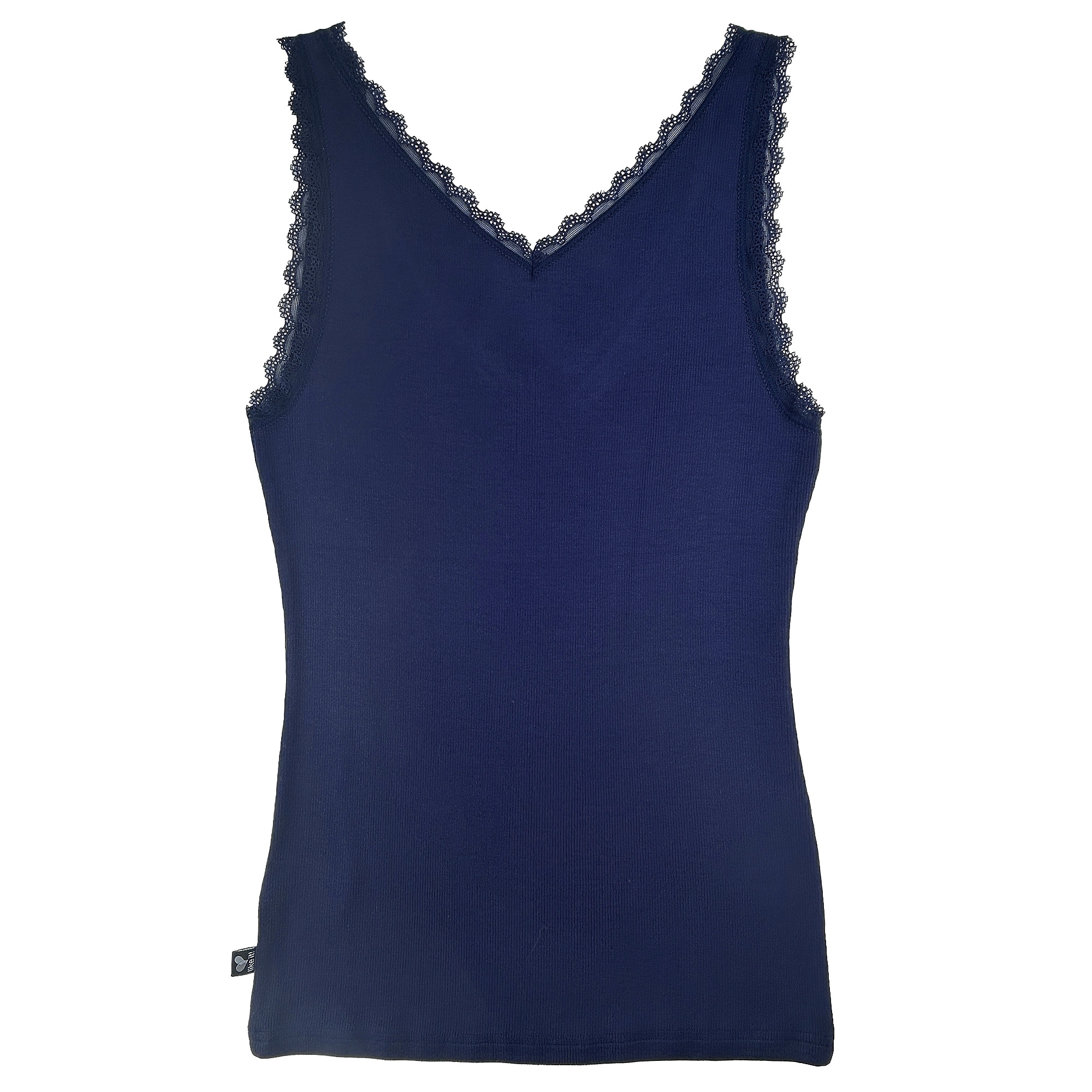 like it! Achseltop mit tiefem V-Ausschnitt mit Spitze