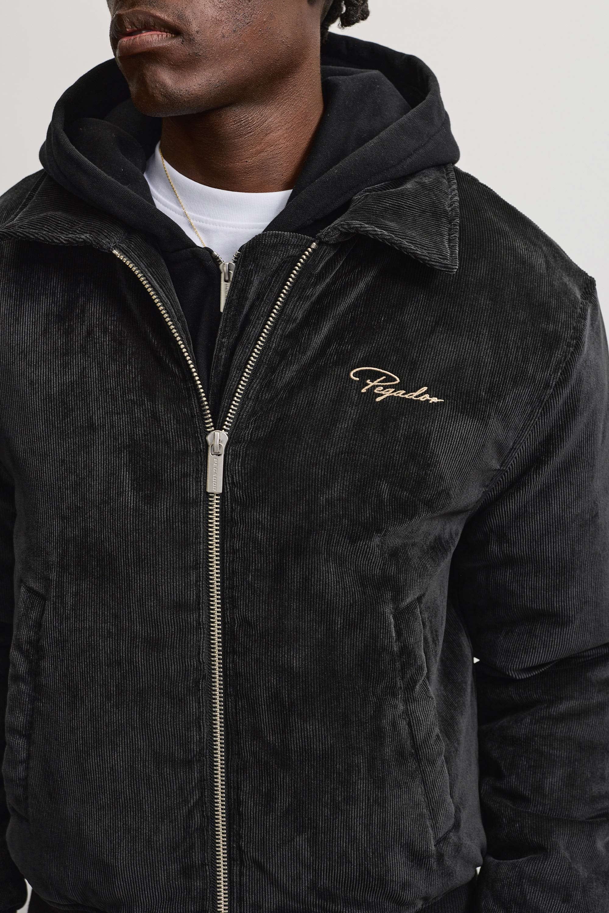 PEGADOR Veste bomber »CLUSONE CORD BOMBER JACKET« fibre synthétique, coupe régulière