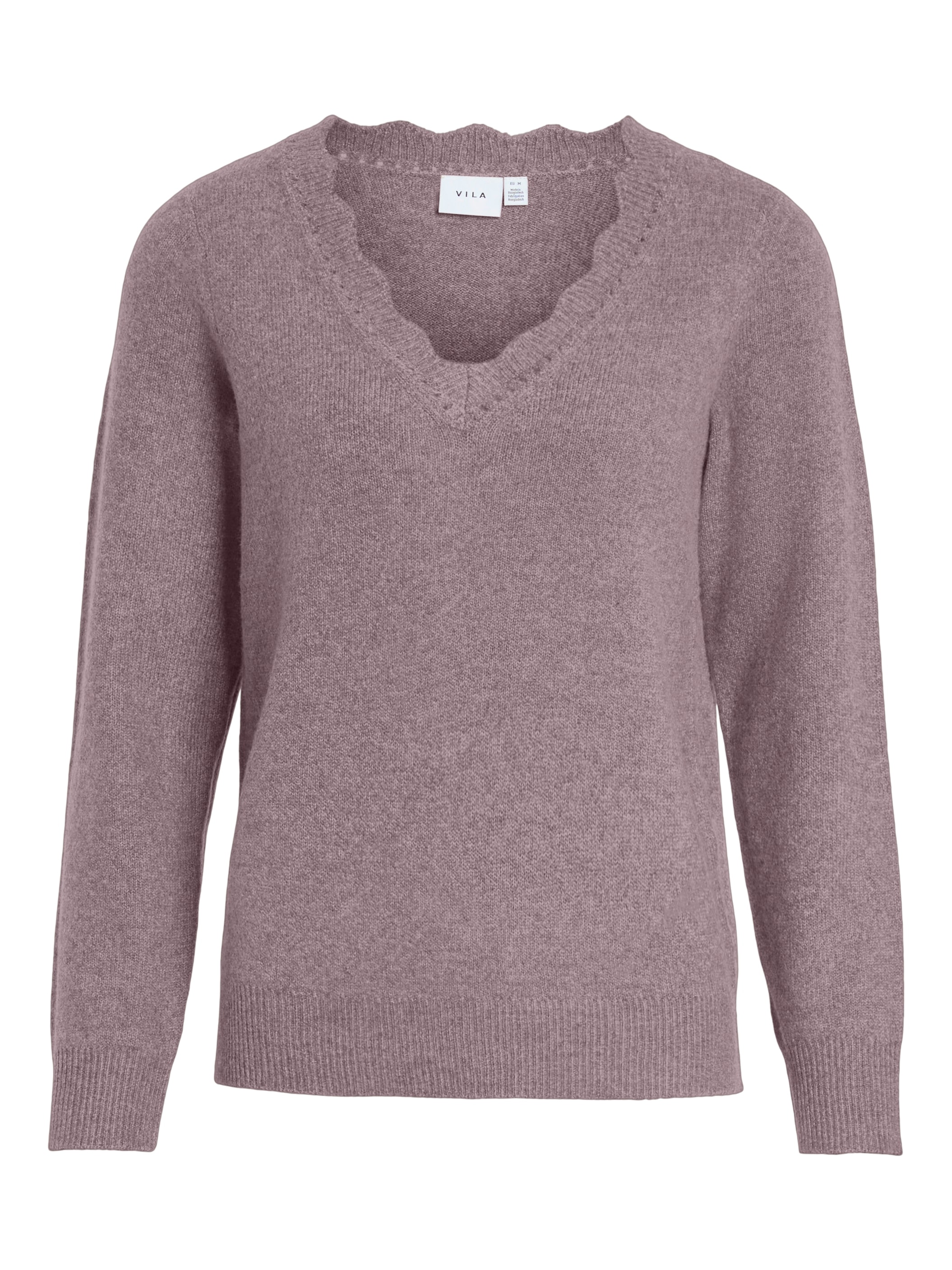 Vila Pull col V »VINIKOLINA V-NECK L/S KNIT TOP - NOOS«