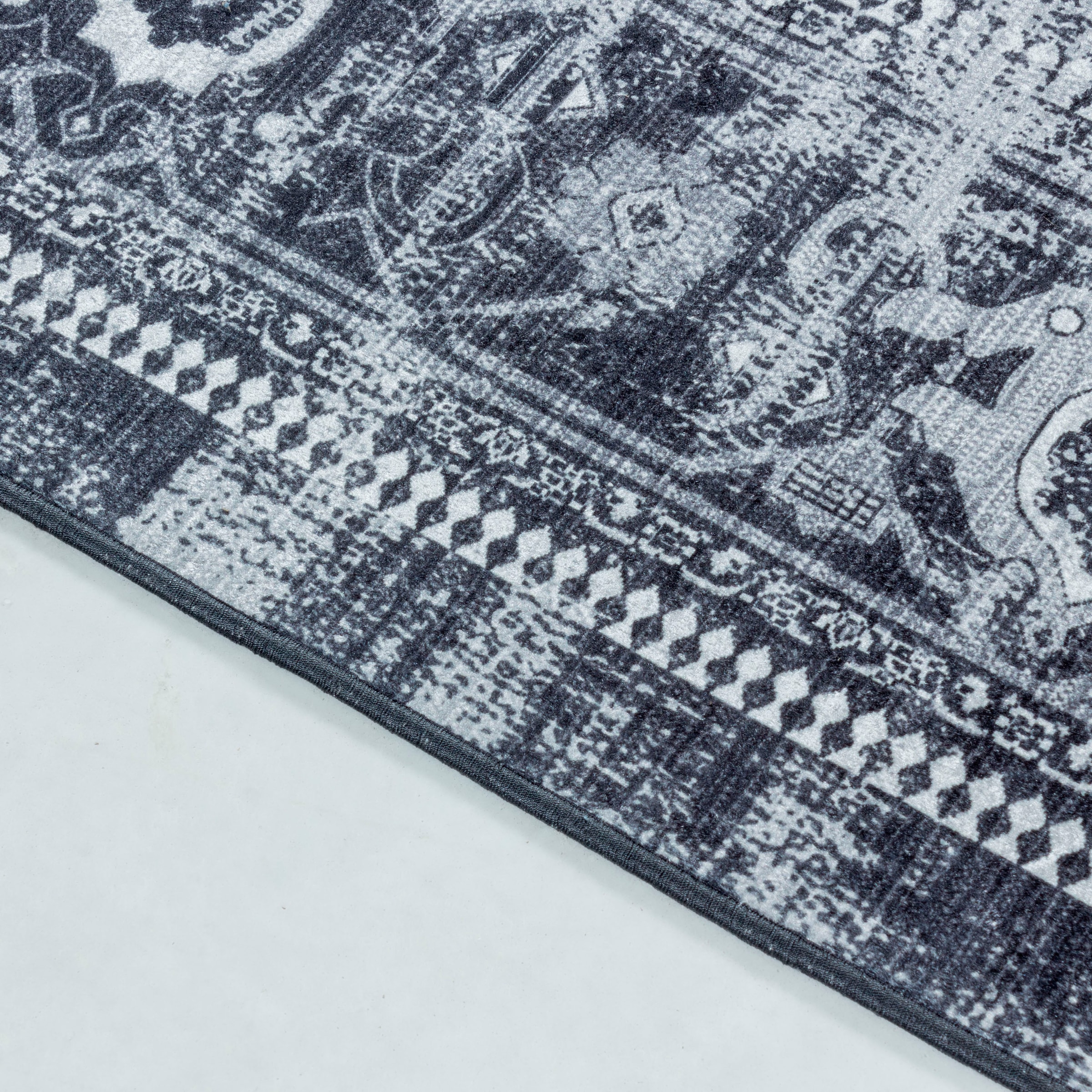 Ayyildiz Teppiche Teppich »FIESTA 4301«, rechteckig, 6 mm Höhe, Läufer, pflegeleichter Kurflorteppich, moderner Vintage, Orient Optik