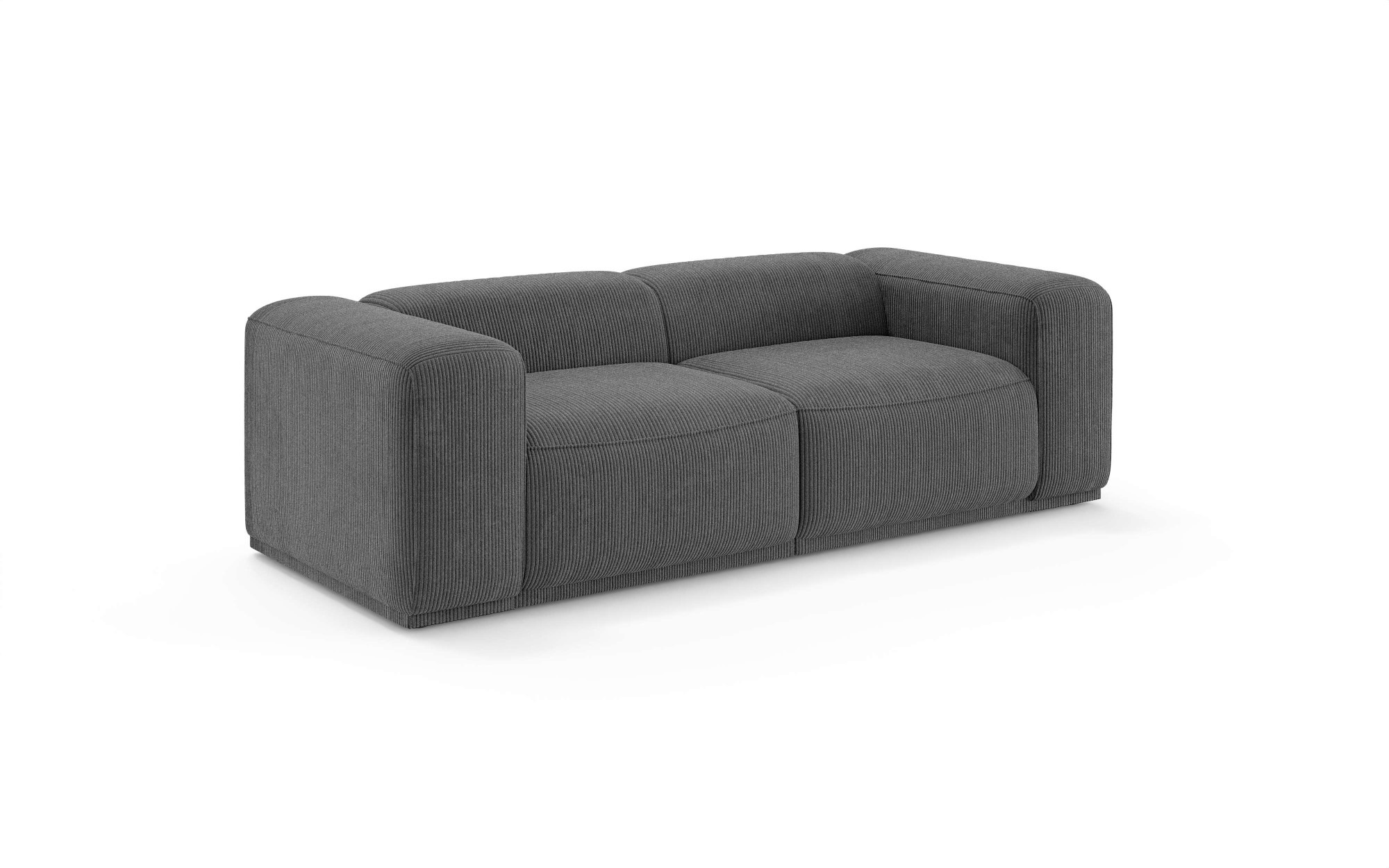 s.Oliver Big-Sofa »EMMERIK Designersofa, 3-Sitzer mit Wellenfederung, B/T/H: 242/98/73 cm« hoher Sitzkomfort, gemütlich und modern, auch in Cord