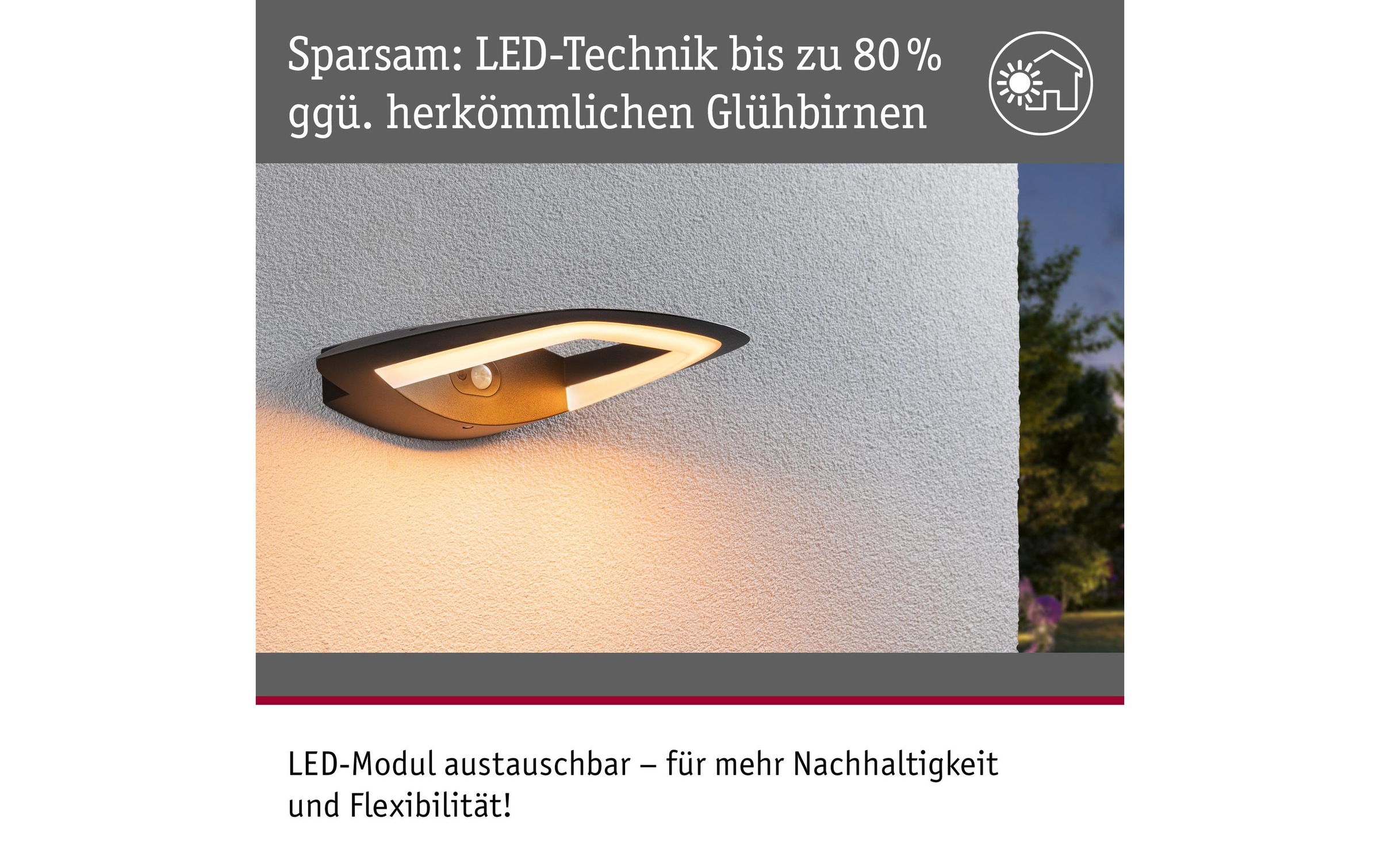 Paulmann LED Wandleuchte »LED Akena Bewe«