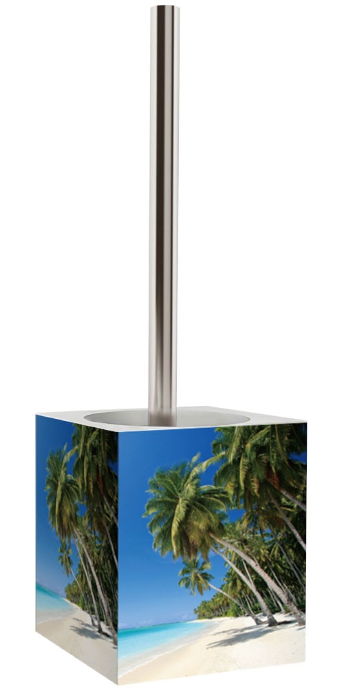 Sanilo Set d'accessoires de salle de bain »Karibik« bestehend aus WC-Sitz, Badteppich, Stöpsel, Seifenspender, WC-Bürste