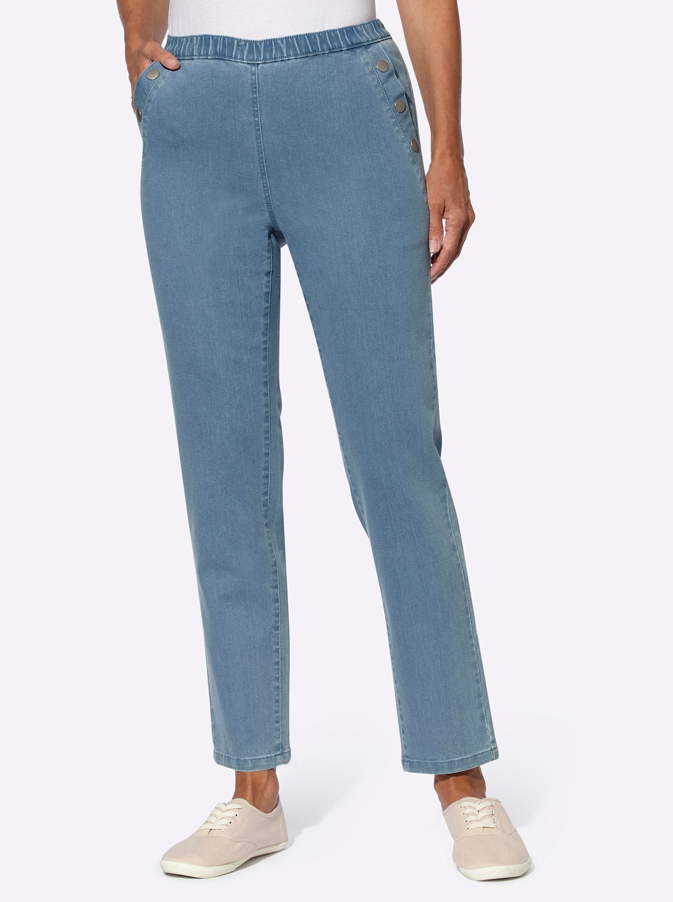 Classic Basics Schlupfjeans, (1 tlg.)