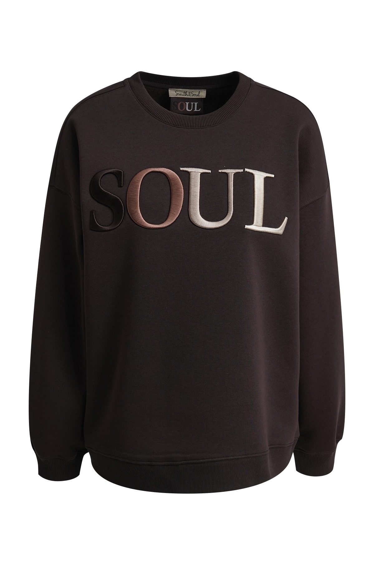 Smith & Soul Sweatshirt , mit 3D-Logoschriftzug, oversize
