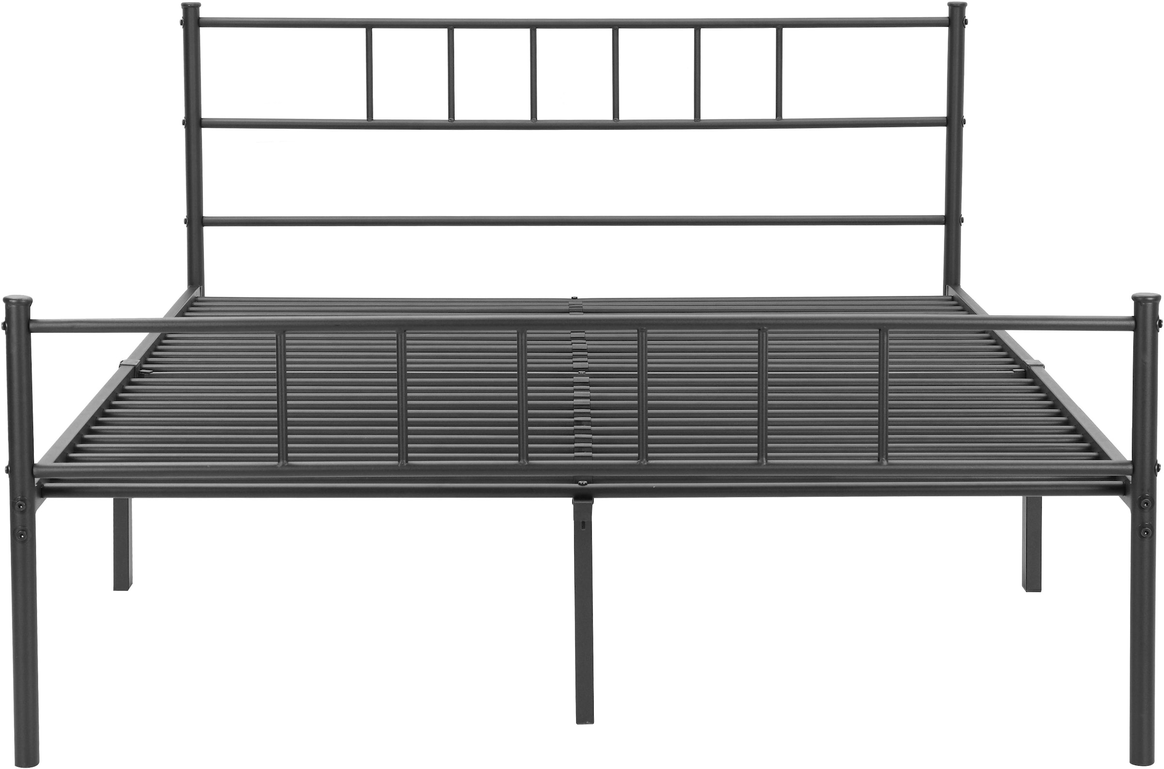 INOSIGN Metallbett »Amrum Bett Bettgestell Bettrahmen Einzelbett Doppelbett Stahlbett«, (2m Länge und in 4 Breiten wählbar - 90, 140, 160, 180 cm), Schlafzimmerbett inkl. 26 Lattenroste zum Schutz der Matratze