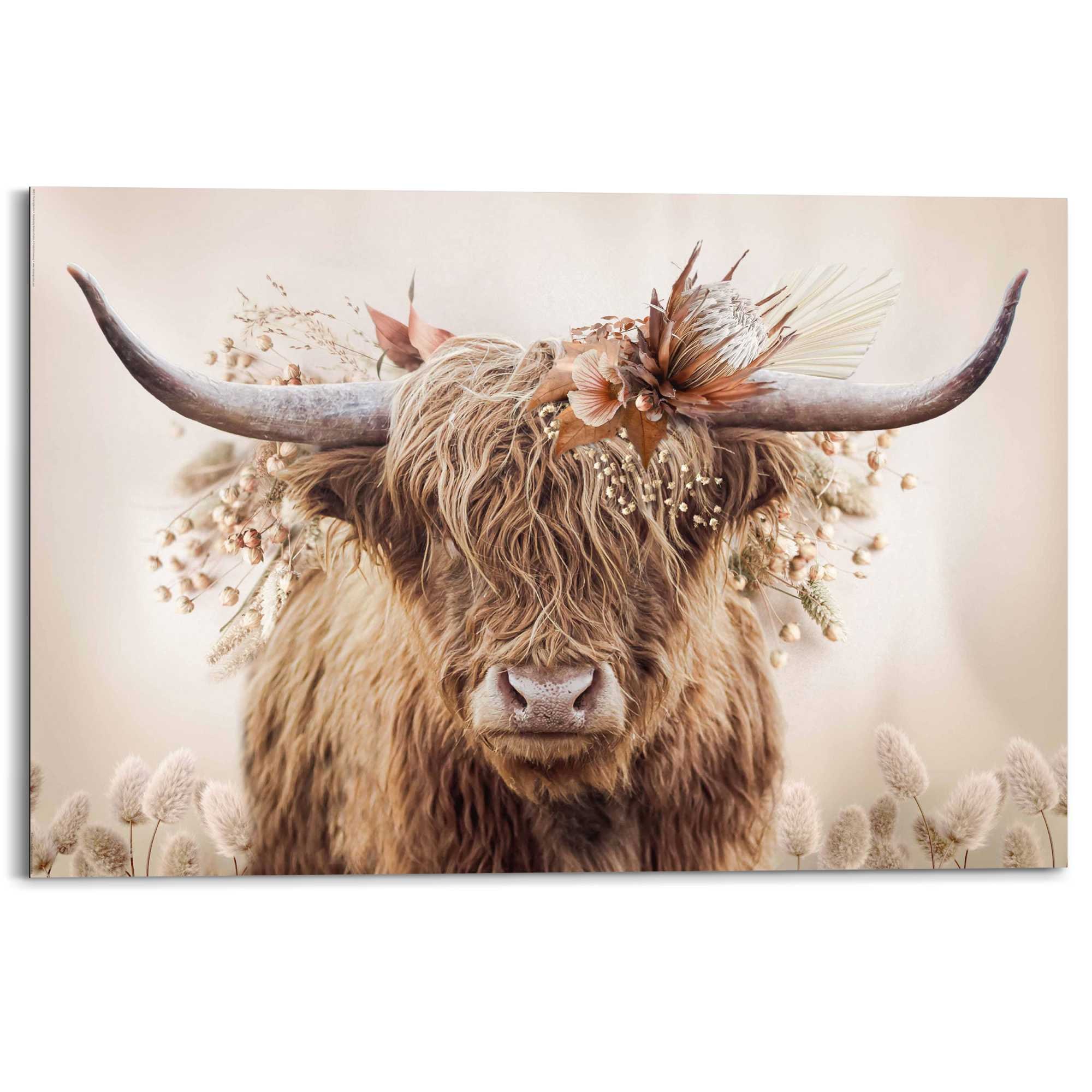 Image of Reinders Deco-Panel "Highlander in Blumen"