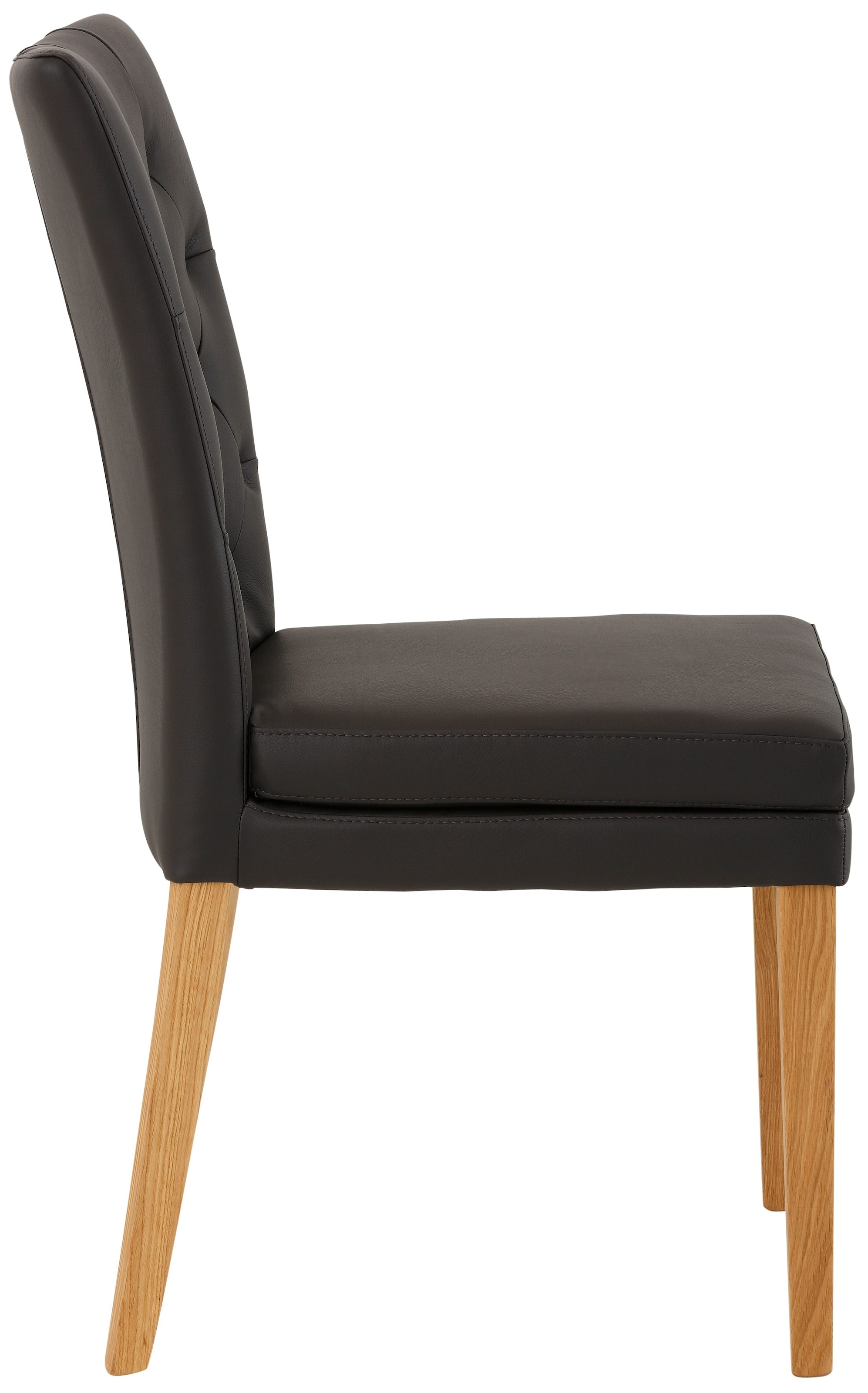 Home affaire Esszimmerstuhl »Colorado BESTSELLER Polsterstuhl«, (Set), 4 St., Kunstleder, Beine in eiche oder nussbaum. Im 2er, 4er oder 6er-Set