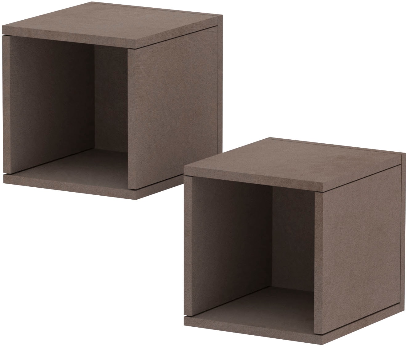 Image of Home affaire Wandregal "Infinity" Set, 2 kleine Würfelregale, 2 Stk. tlg. Würfelregal 2er-Set, Breite 28 cm, Höhe 29 cm