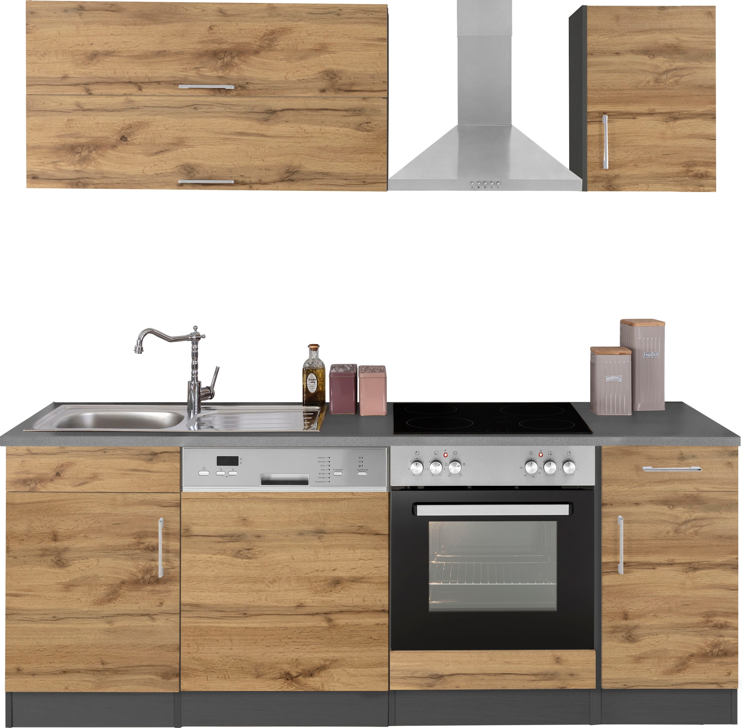 KOCHSTATION Kitchenette »KS-Colmar« sans appareils électriques, largeur 210 cm