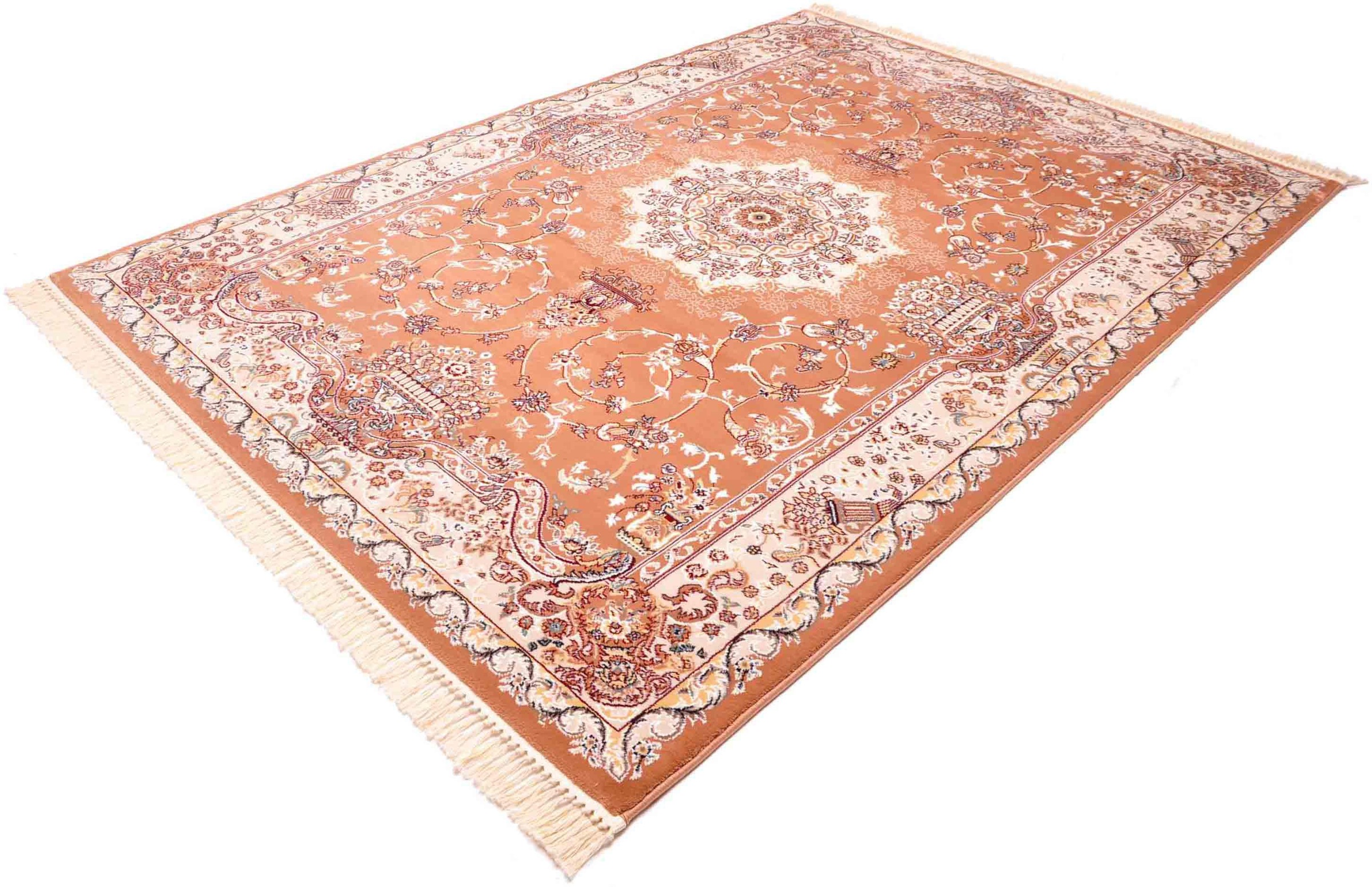 Image of Böing Carpet Teppich »Classic 4051«, rechteckig, 10 mm Höhe, Kurzflor, gewebt, Orient-Optik, mit Fransen, ideal im Wohnzimmer & Schlafzimmer bei Ackermann Versand Schweiz