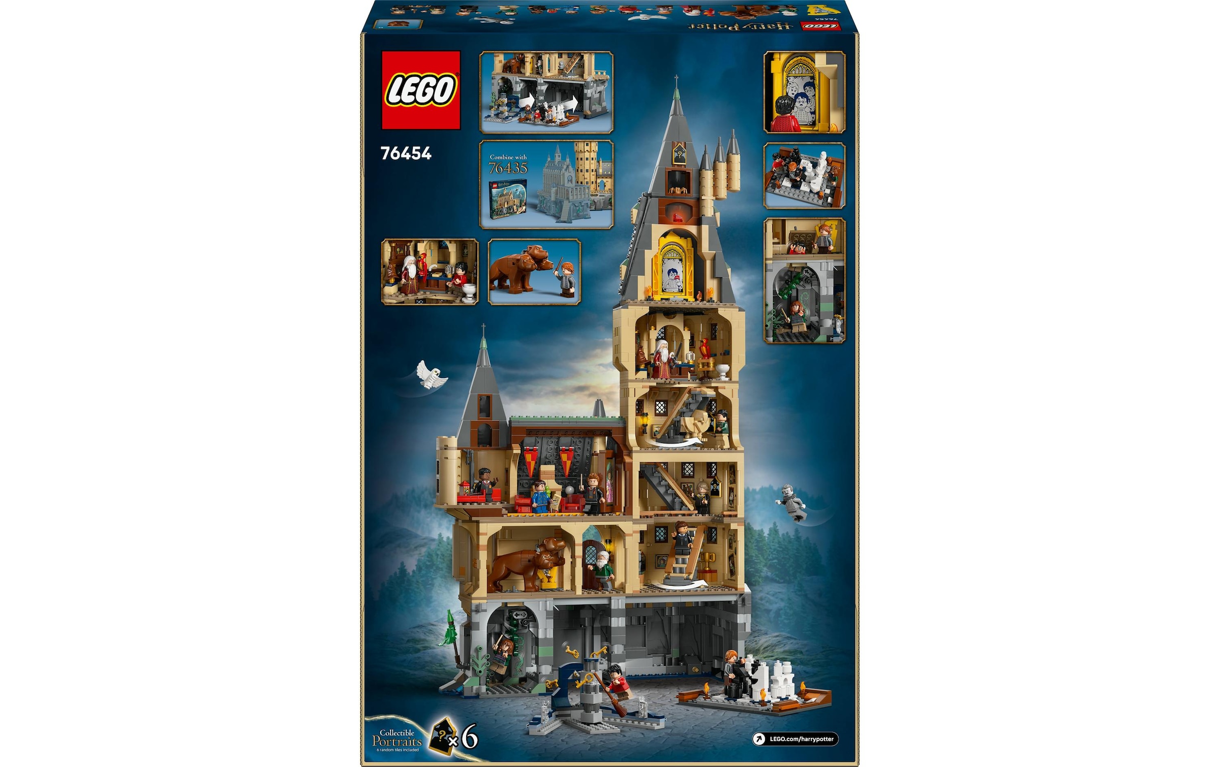 LEGO® Spielbausteine »Harry Potter Schloss Hogwarts: Der Hauptturm 76454«, (2135 St.)