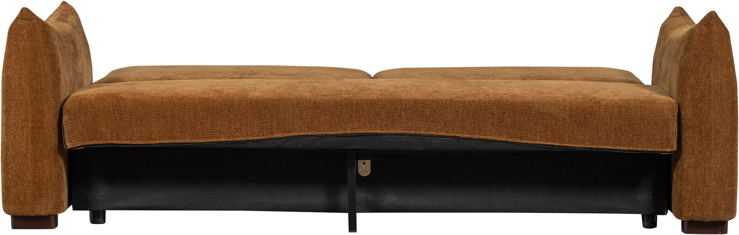 WOOOD Schlafsofa »Jonne Strukturbezug mit Schlaffunktion, H 92 x B 233 x T 105 cm« Tragkraft 220 kg, Sitzbreite 192 cm, Geringe Verschleissfestigkeit