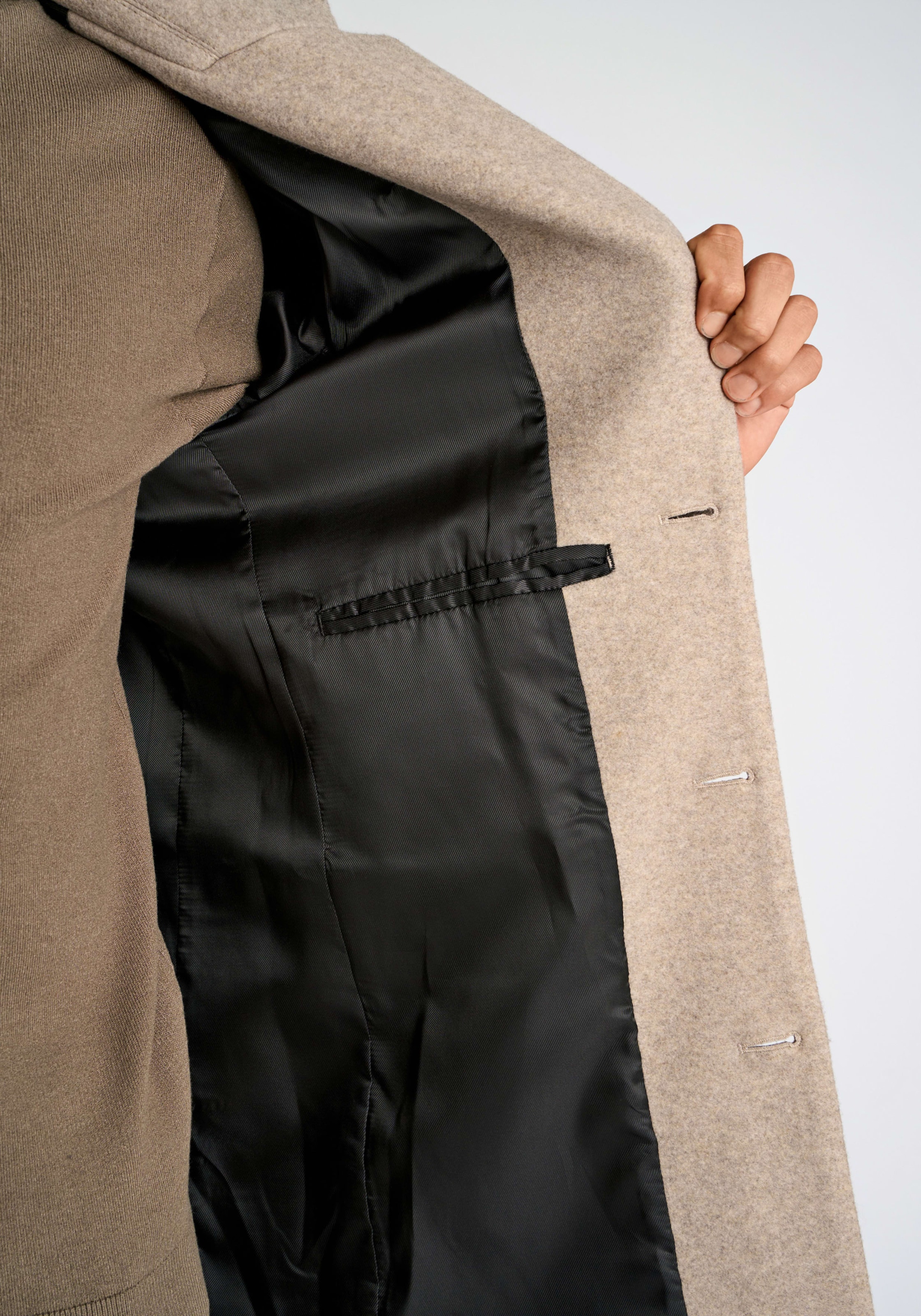 LINDBERGH Wintermantel mit Reverskragen und Knopfleiste