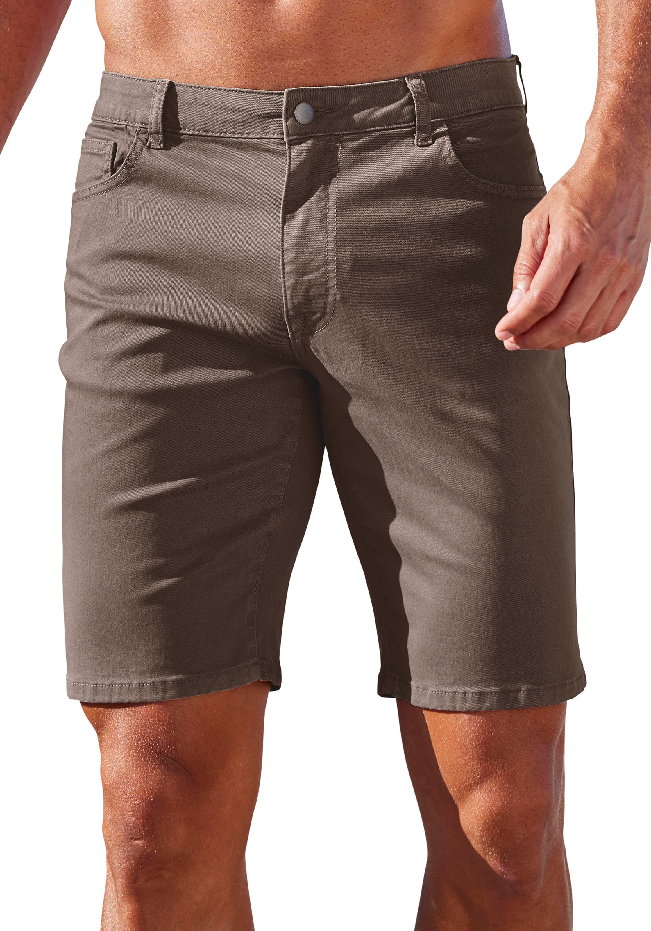 John Devin Chinoshorts »regular-fit«, 5-Pocket Chino-Shorts aus elastischer Baumwoll-Qualität