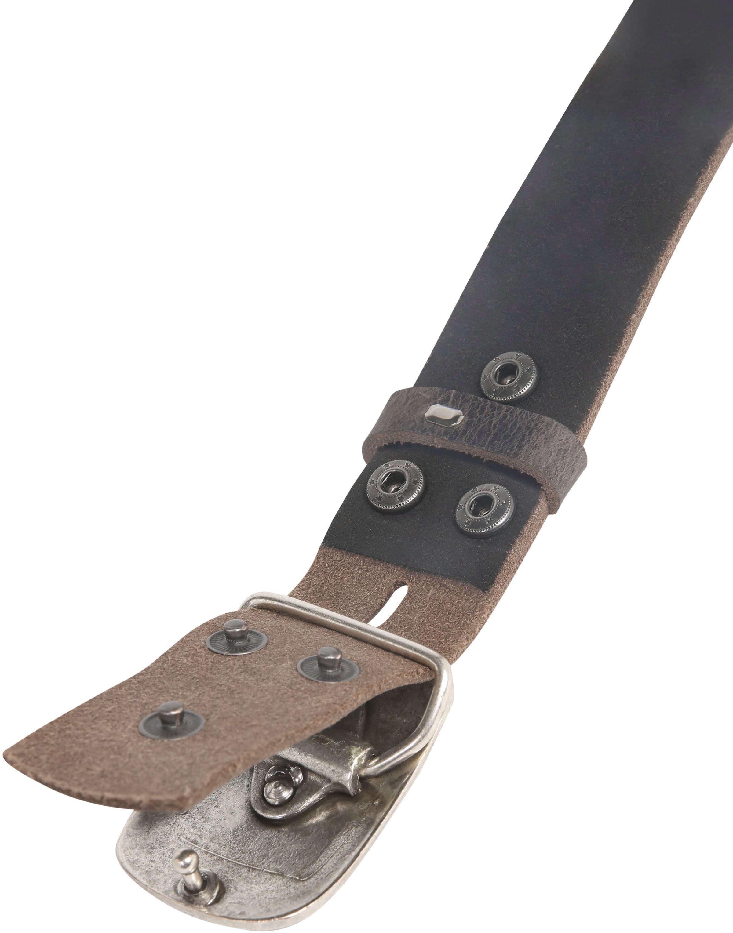 Rettungsring Gürtel Ledergürtel rustikaler Look,