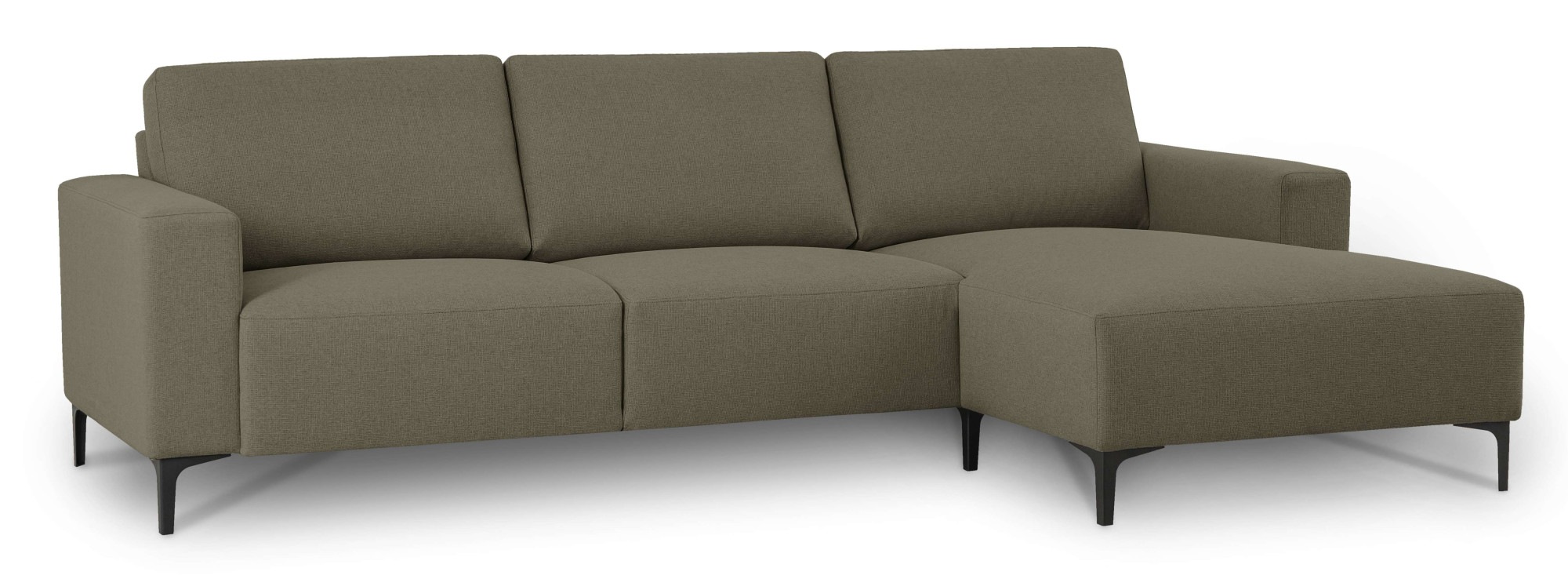 Home affaire Ecksofa »Tournon, L-Form, Breite 262 cm, Webstoff, Chenille«, Designsofa im nordischen Stil, Wellenunterfederung, Metallfüsse