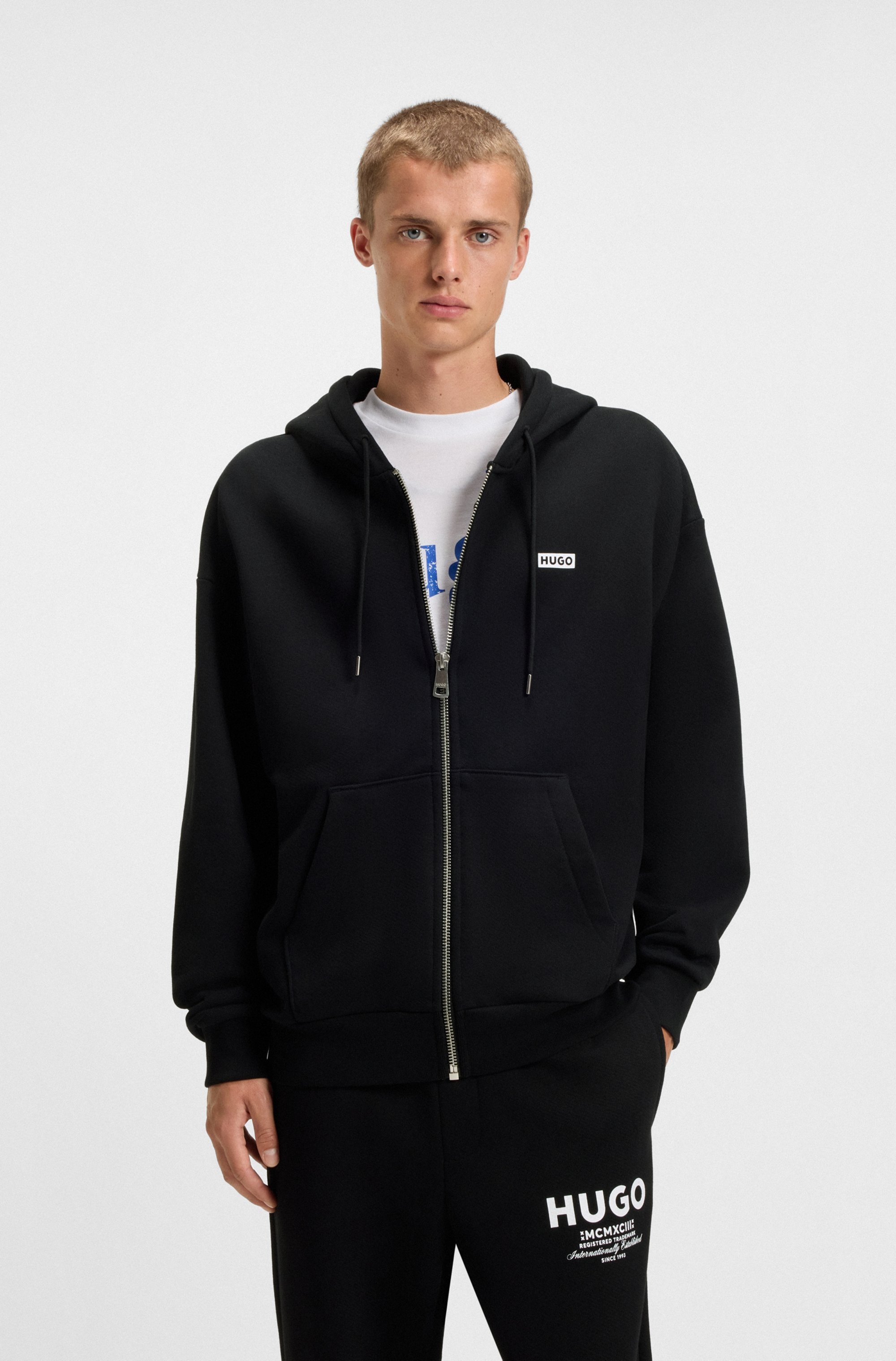 Image of HUGO Kapuzensweatjacke "Nardimez" mit Kapuze