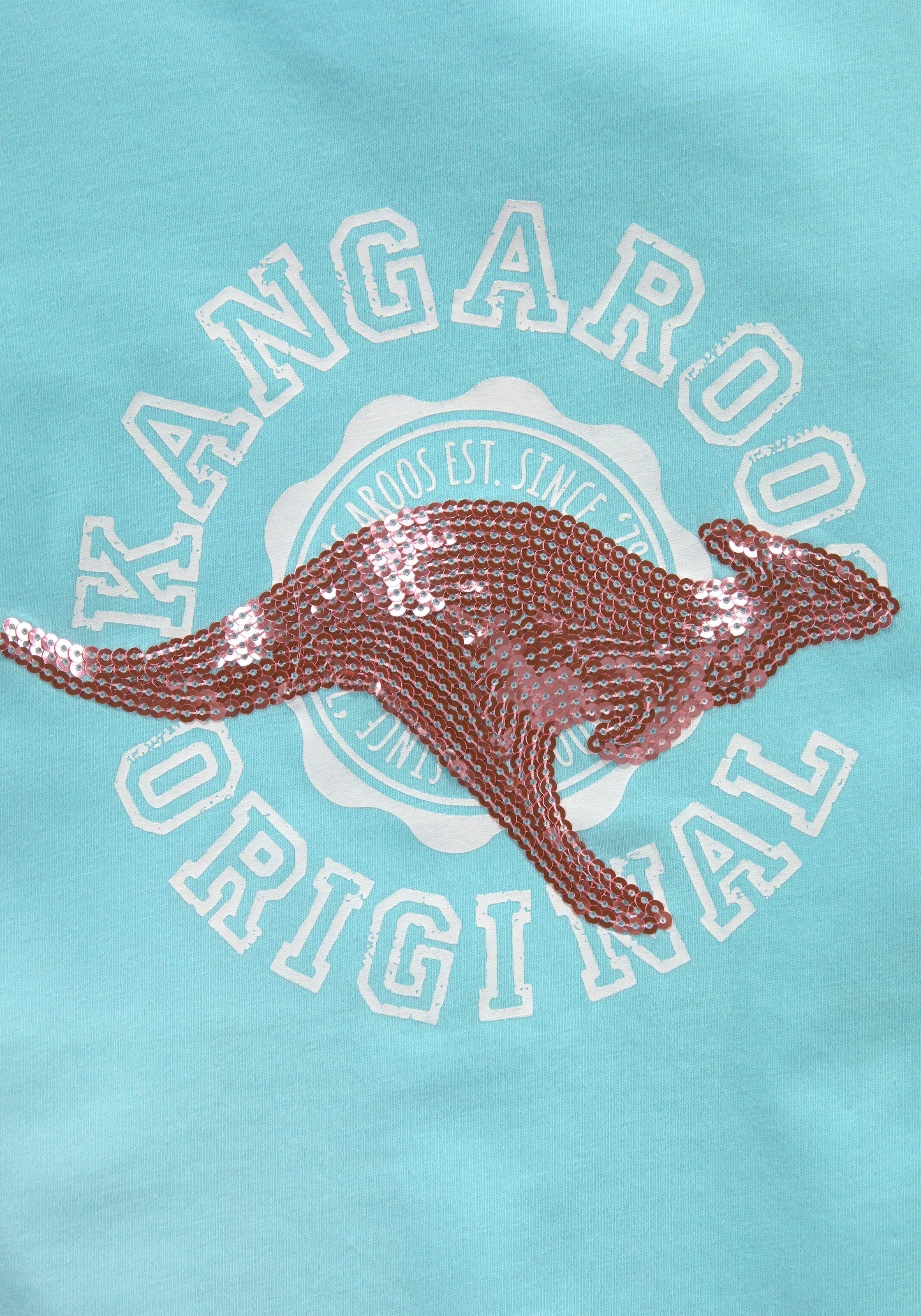 Trendige KangaROOS T-Shirt, Mindestbestellwert shoppen Paillettenapplikation ohne mit