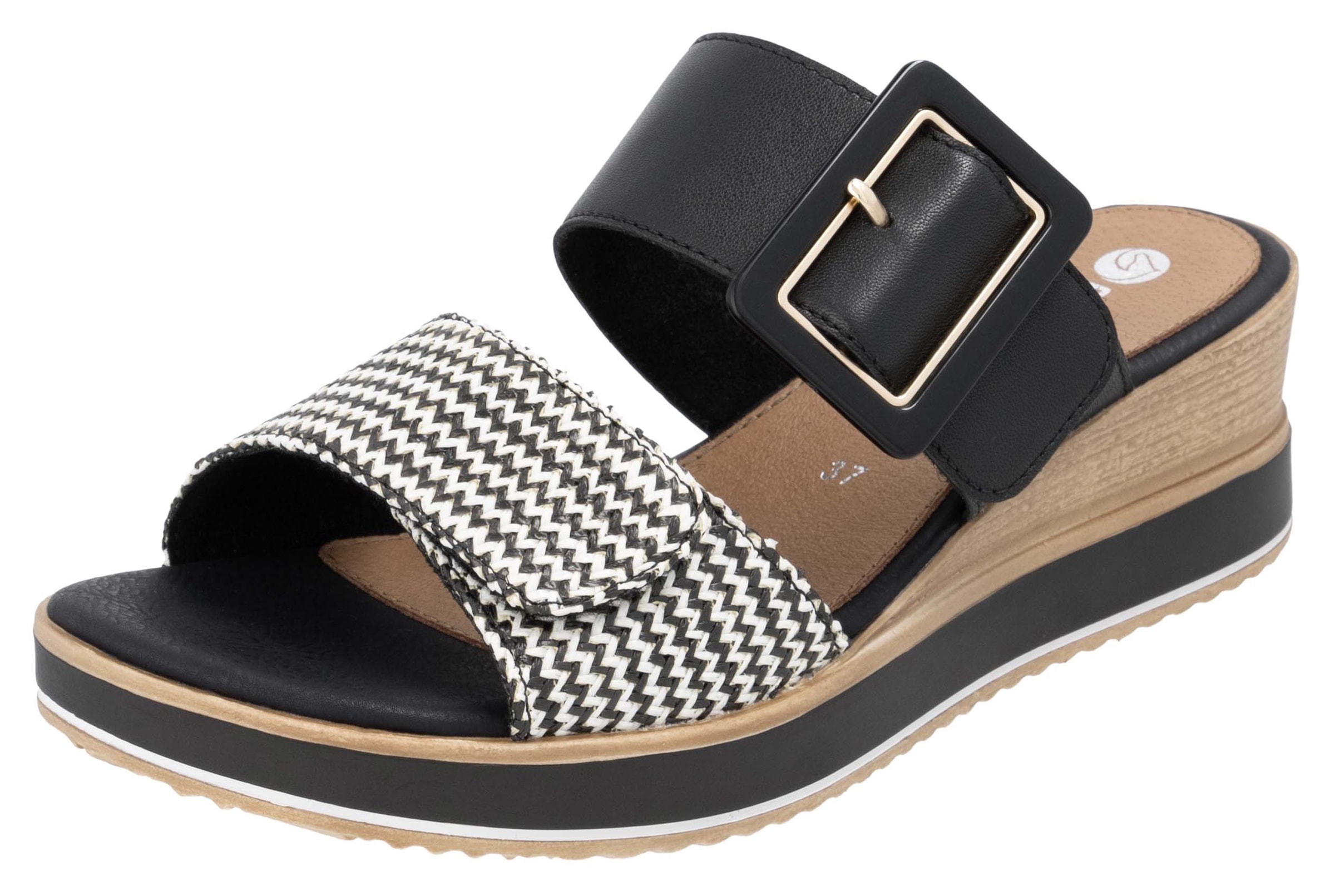 Image of Remonte Pantoffel, Keilabsatz, Sommerschuh, Bequemschuh mit Softfussbett