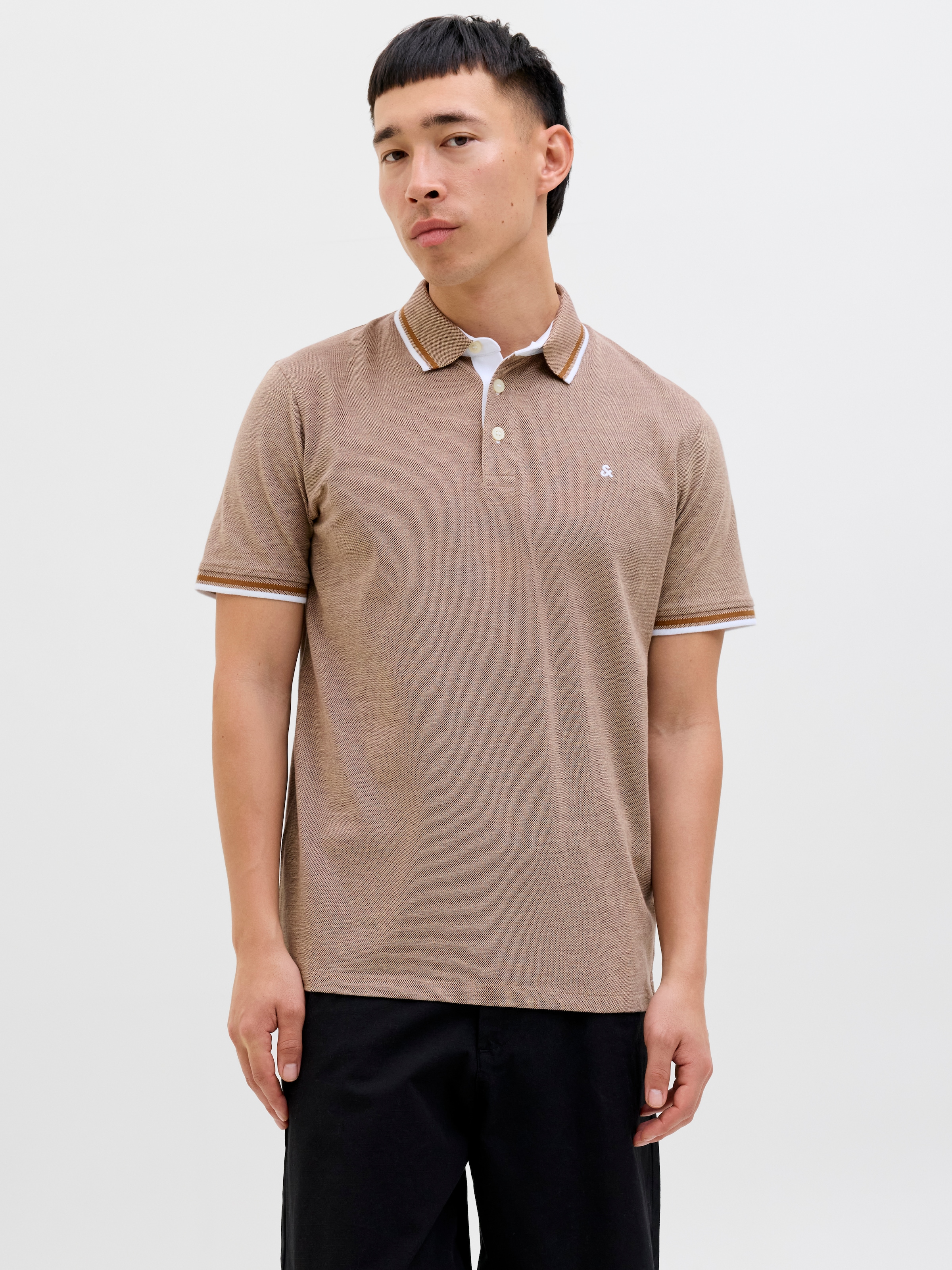 Image of Jack & Jones Poloshirt "JJEPAULOS POLO SS NOOS" Baumwolle, slim fit