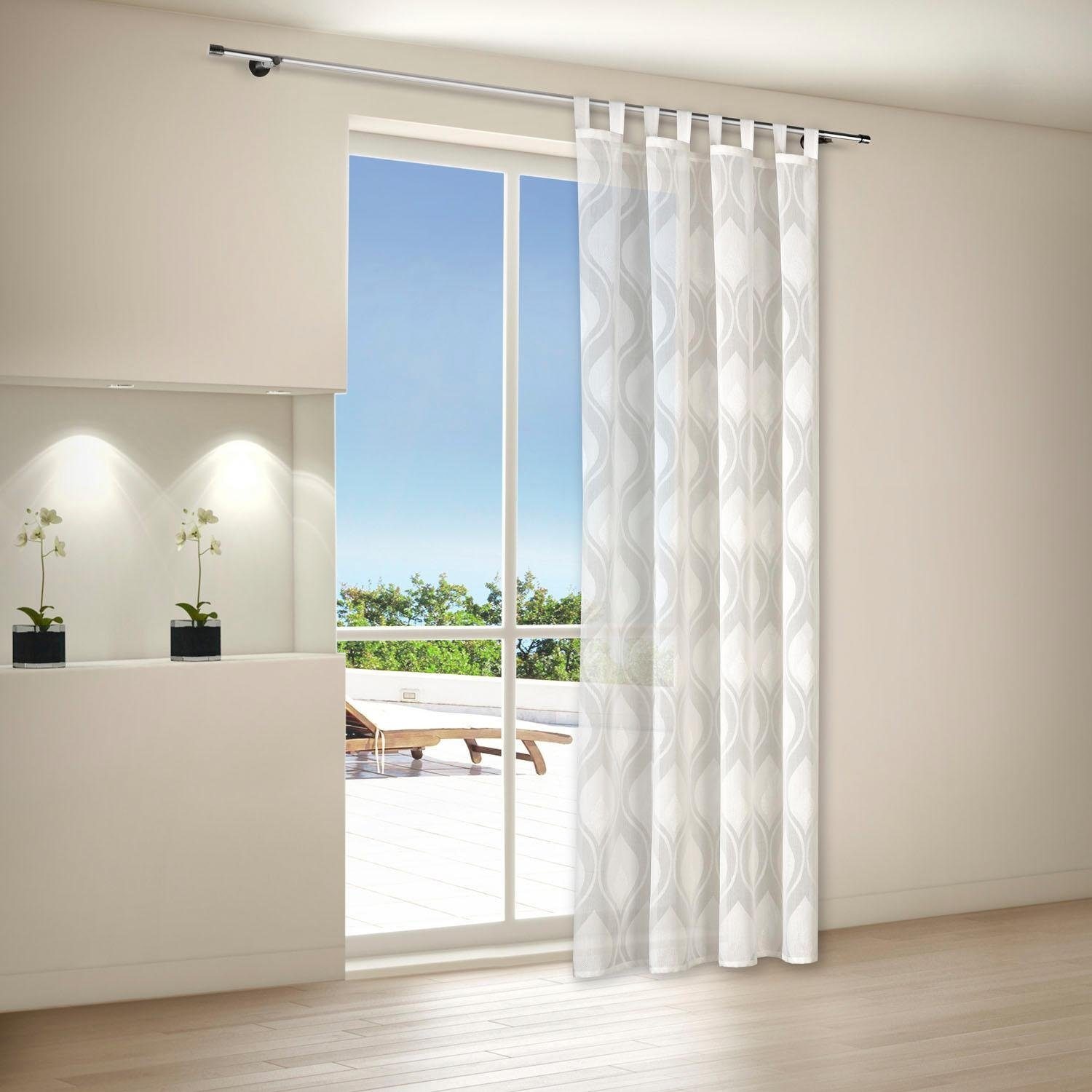 Gerster Vorhang »Clio«, (1 St.), HxB: 235x140, Scherli Schlaufenschal mit Kräuselband